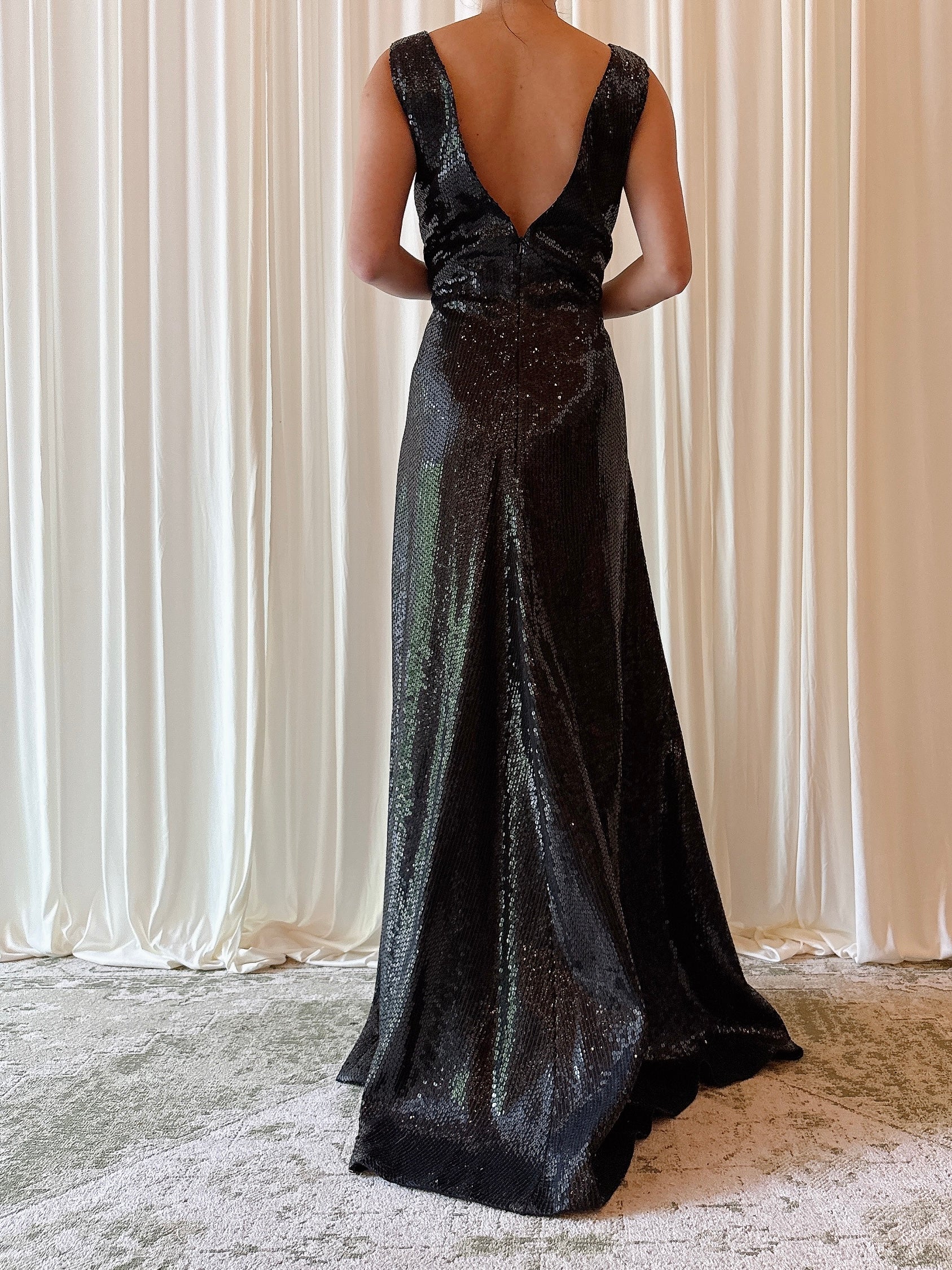 Vintage Jasper Conran Sequin Dress - L