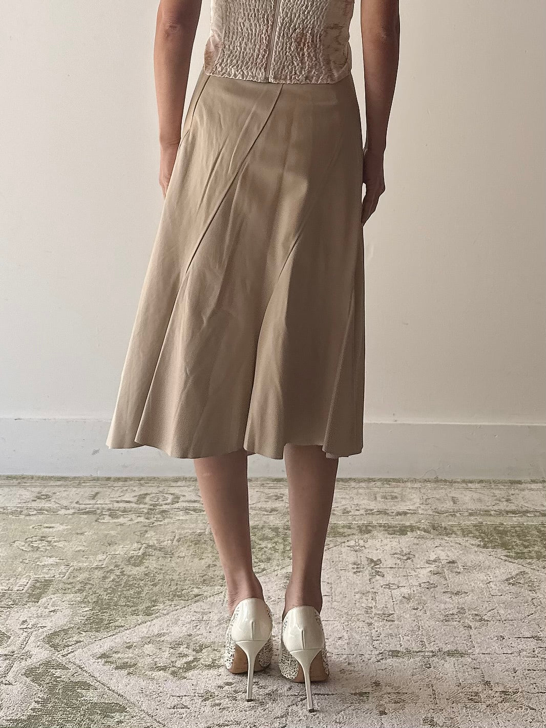 Vintage Fiducia Leather Skirt - L