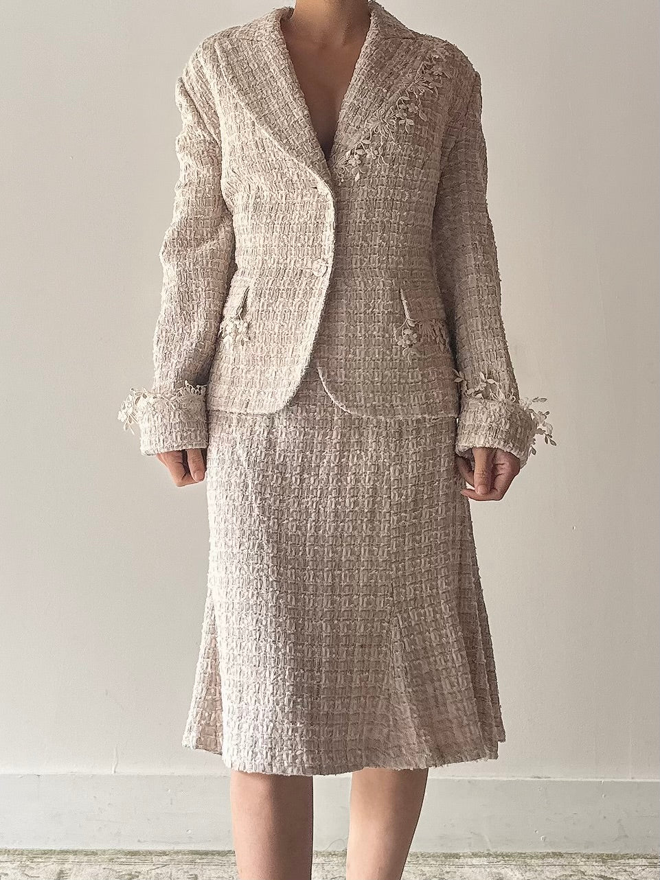 Vintage Paule Vasseur 2 Piece Tweed Set - FR44