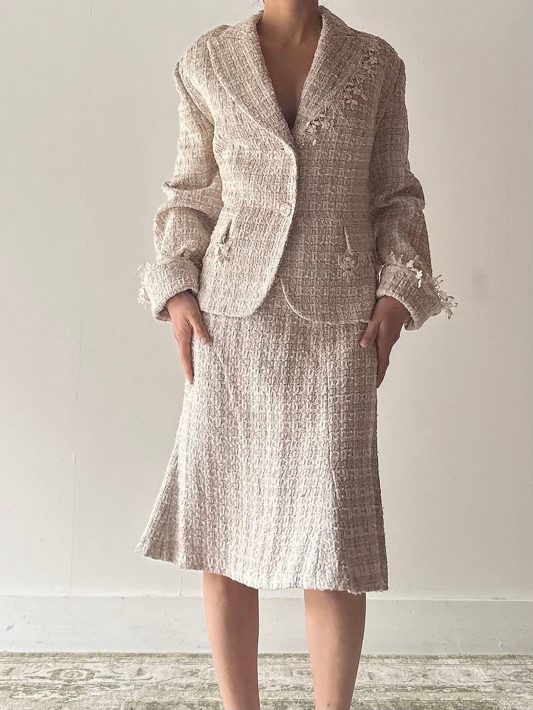 Vintage Paule Vasseur 2 Piece Tweed Set - FR44
