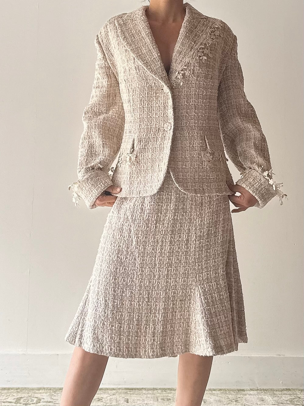Vintage Paule Vasseur 2 Piece Tweed Set - FR44