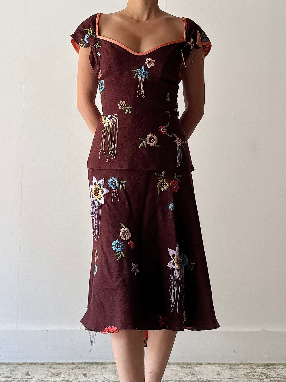 Vintage Futura Embroidered 2 Piece Set - M
