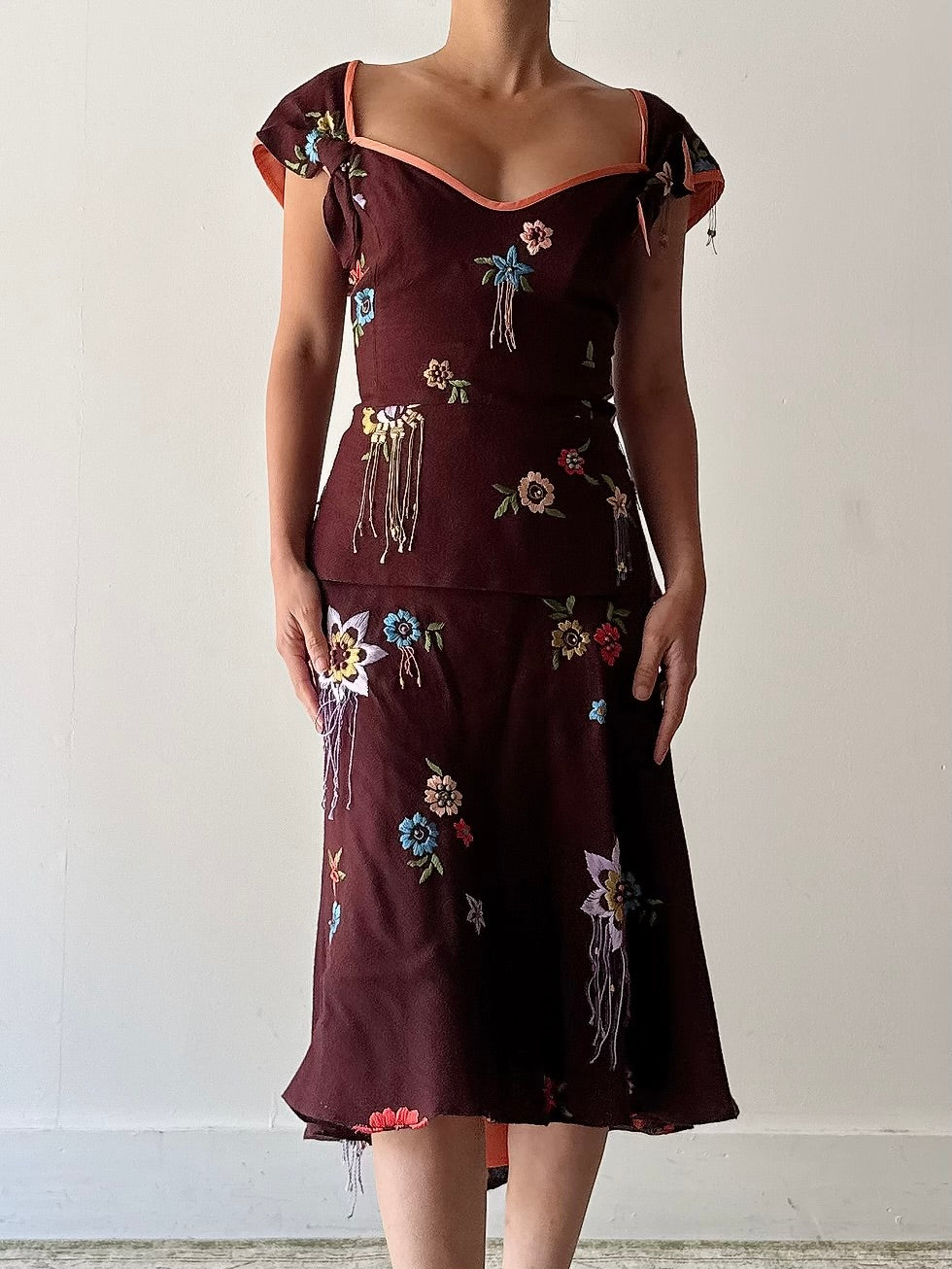 Vintage Futura Embroidered 2 Piece Set - M