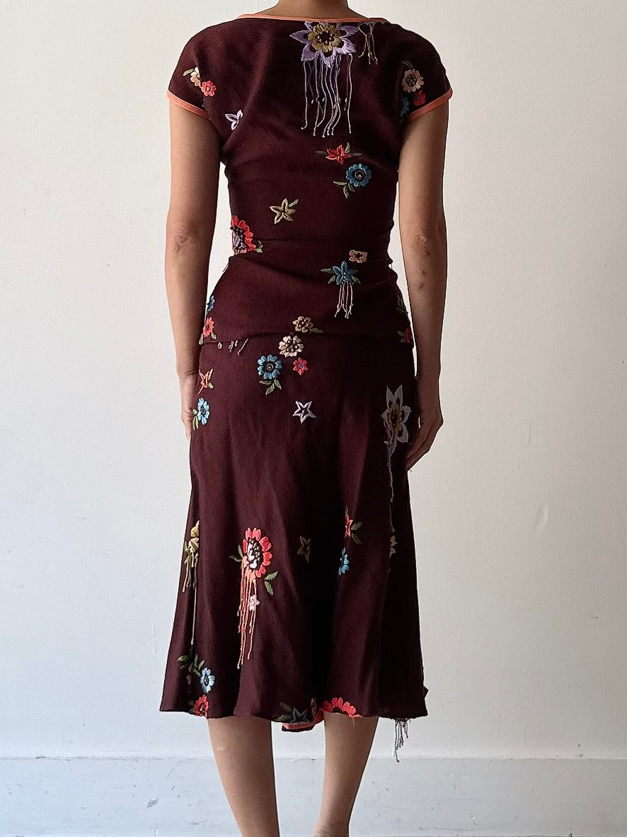 Vintage Futura Embroidered 2 Piece Set - M