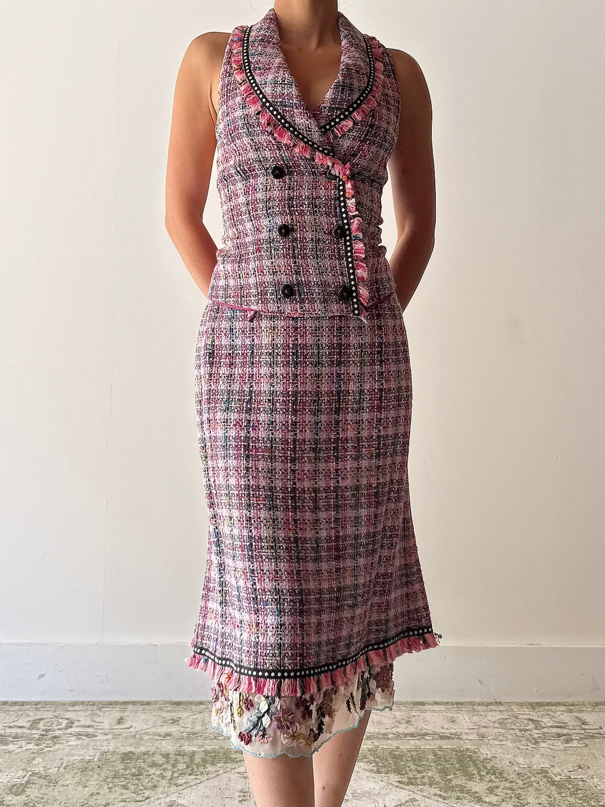 Vintage JustMariOt Tweed 2 Piece Set - L