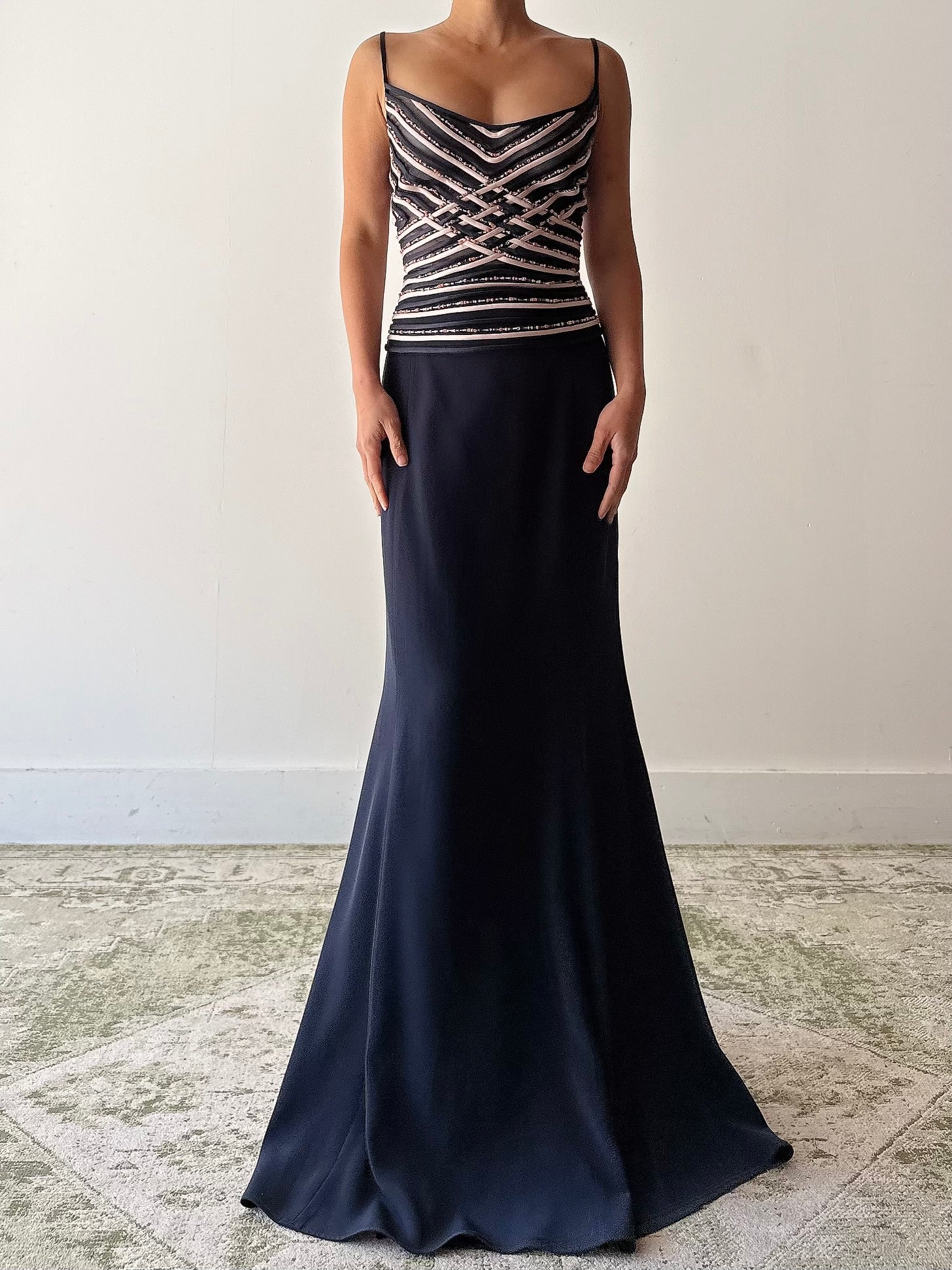 Vintage Musani Midnight Blue 2 Piece Set - IT44