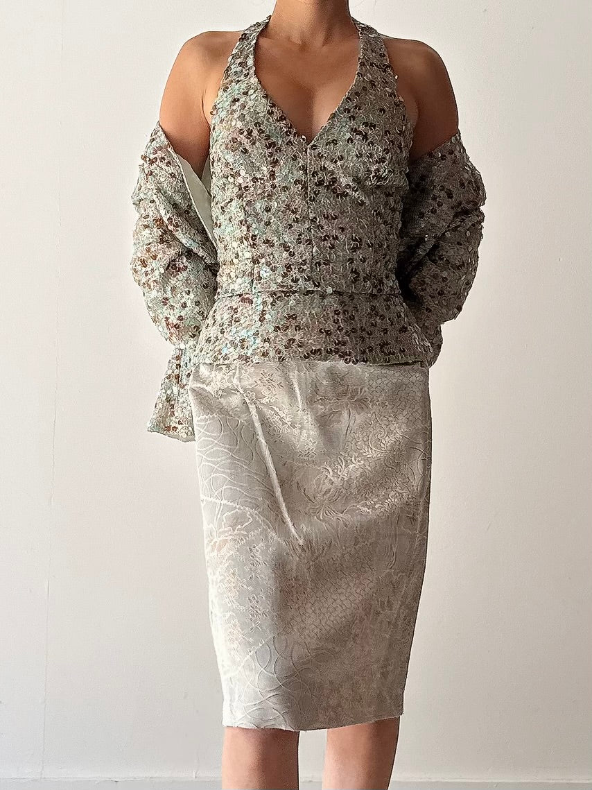 Vintage Seafoam Green 3 Piece Set - FR46