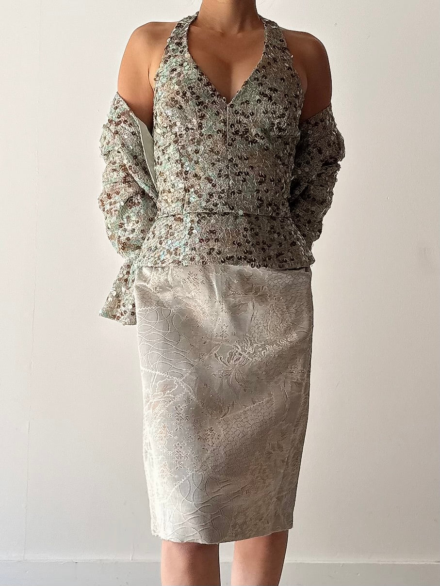 Vintage Seafoam Green 3 Piece Set - FR46