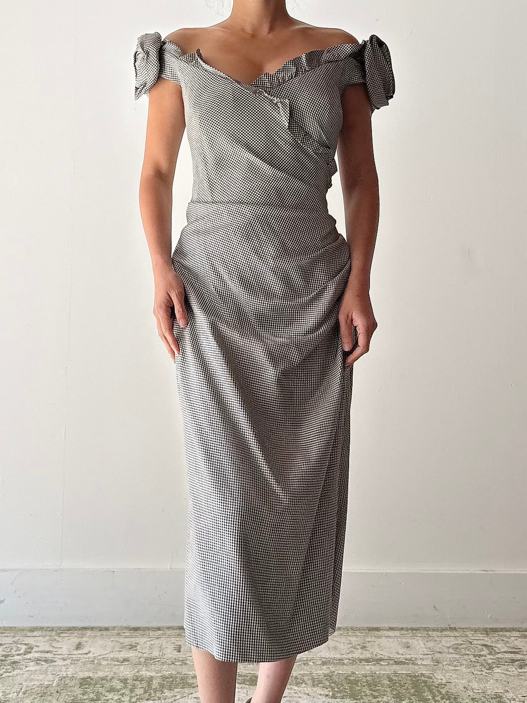 Vintage Bellville Sassoon Houndstooth Dress - M