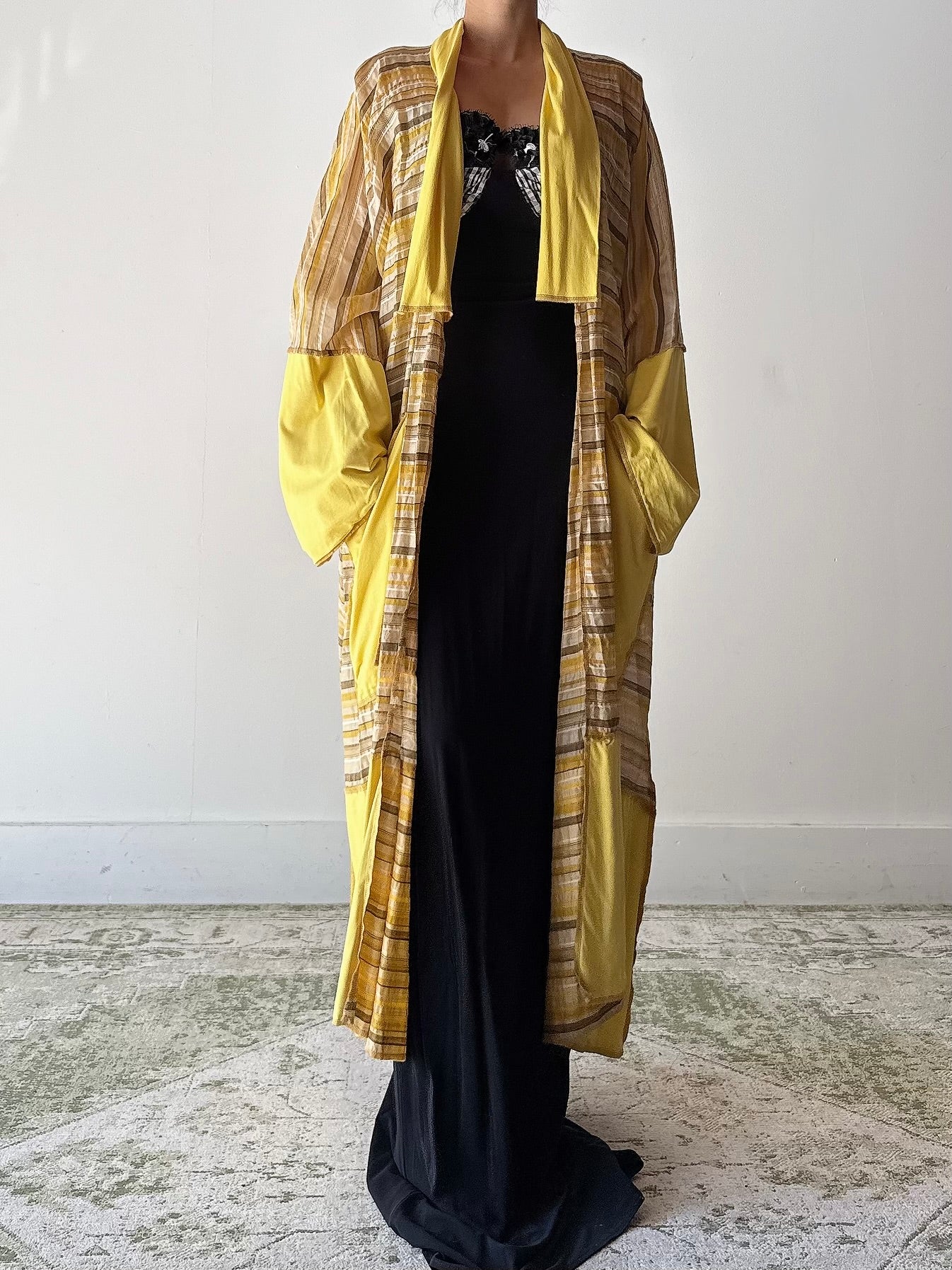 Vintage Benoit F. Yellow Textured Jacket - OFSM