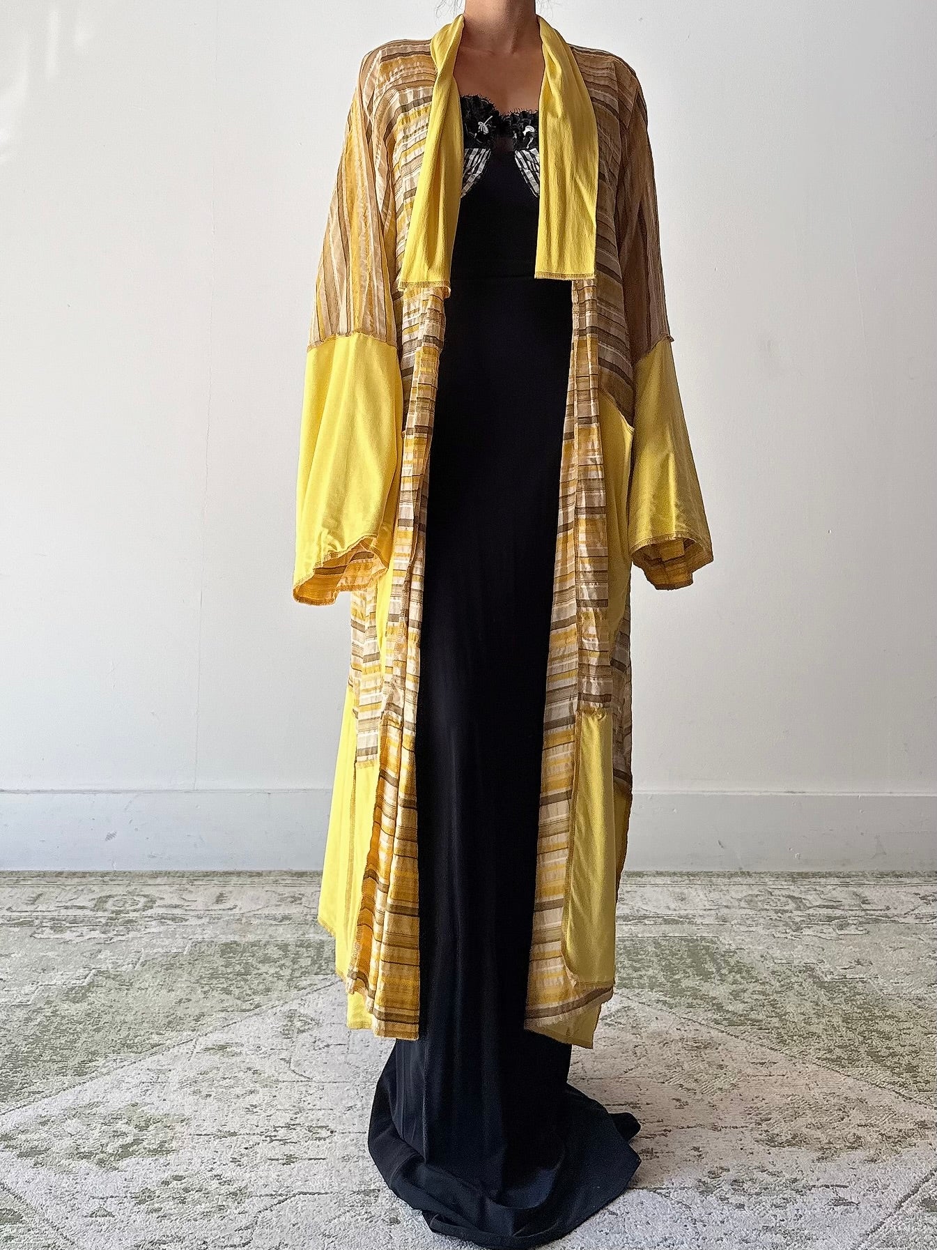 Vintage Benoit F. Yellow Textured Jacket - OFSM