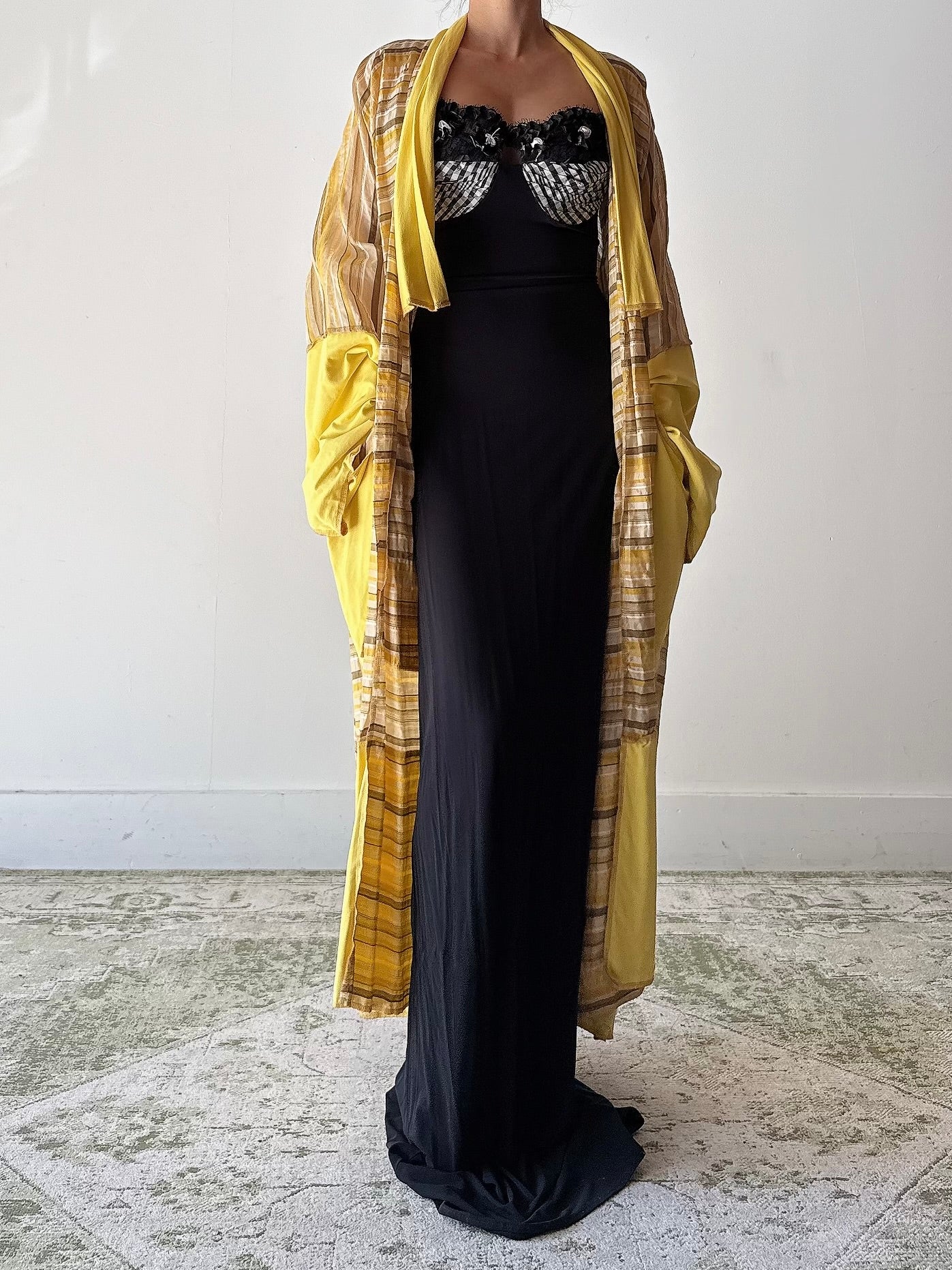 Vintage Benoit F. Yellow Textured Jacket - OFSM