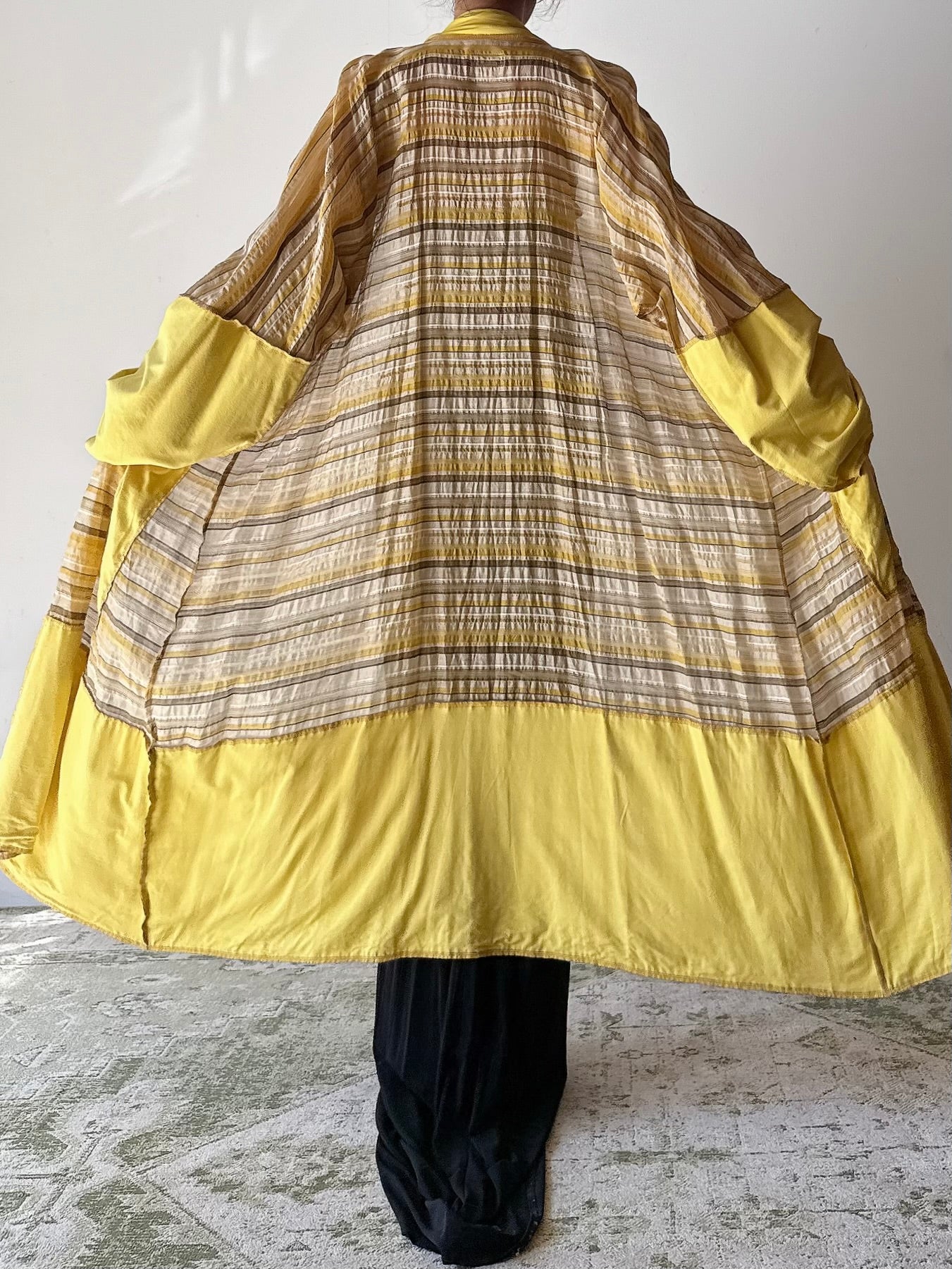 Vintage Benoit F. Yellow Textured Jacket - OFSM