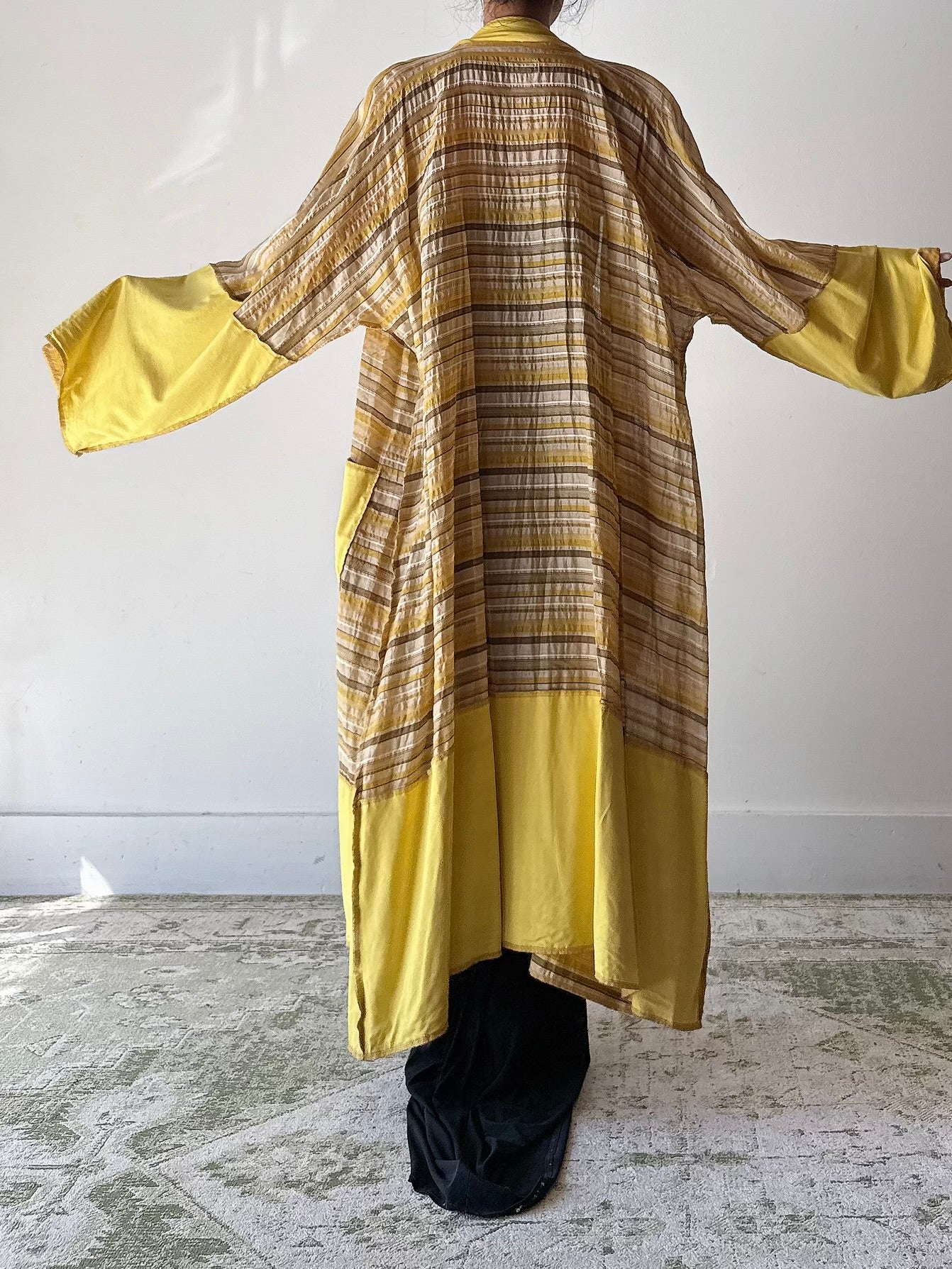 Vintage Benoit F. Yellow Textured Jacket - OFSM