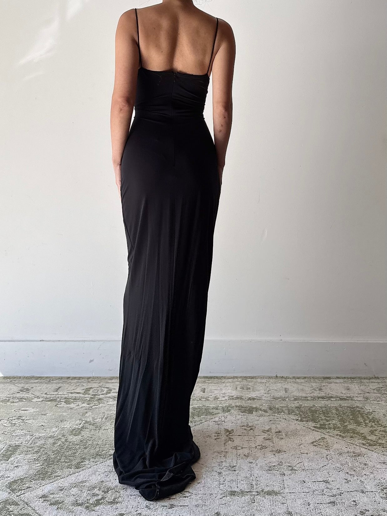 Vintage Pamela Dennis Jersey Dress - Size 8