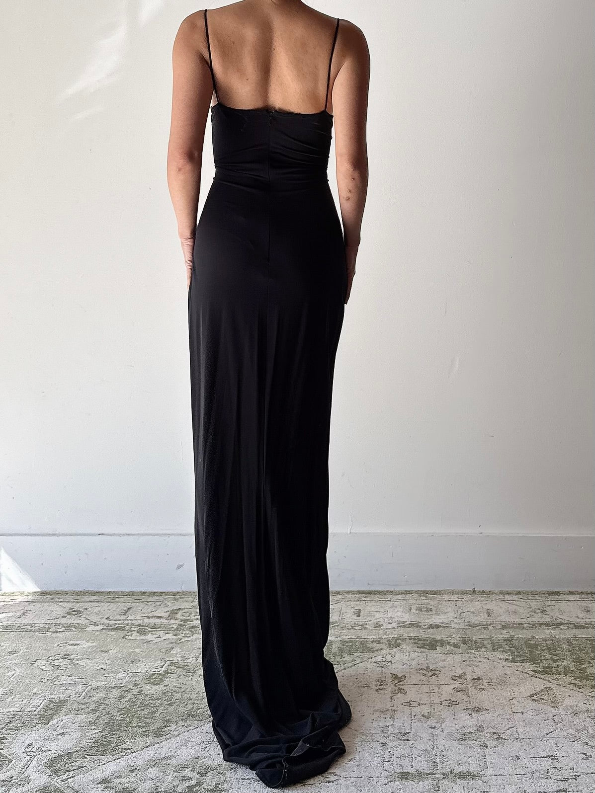 Vintage Pamela Dennis Jersey Dress - Size 8