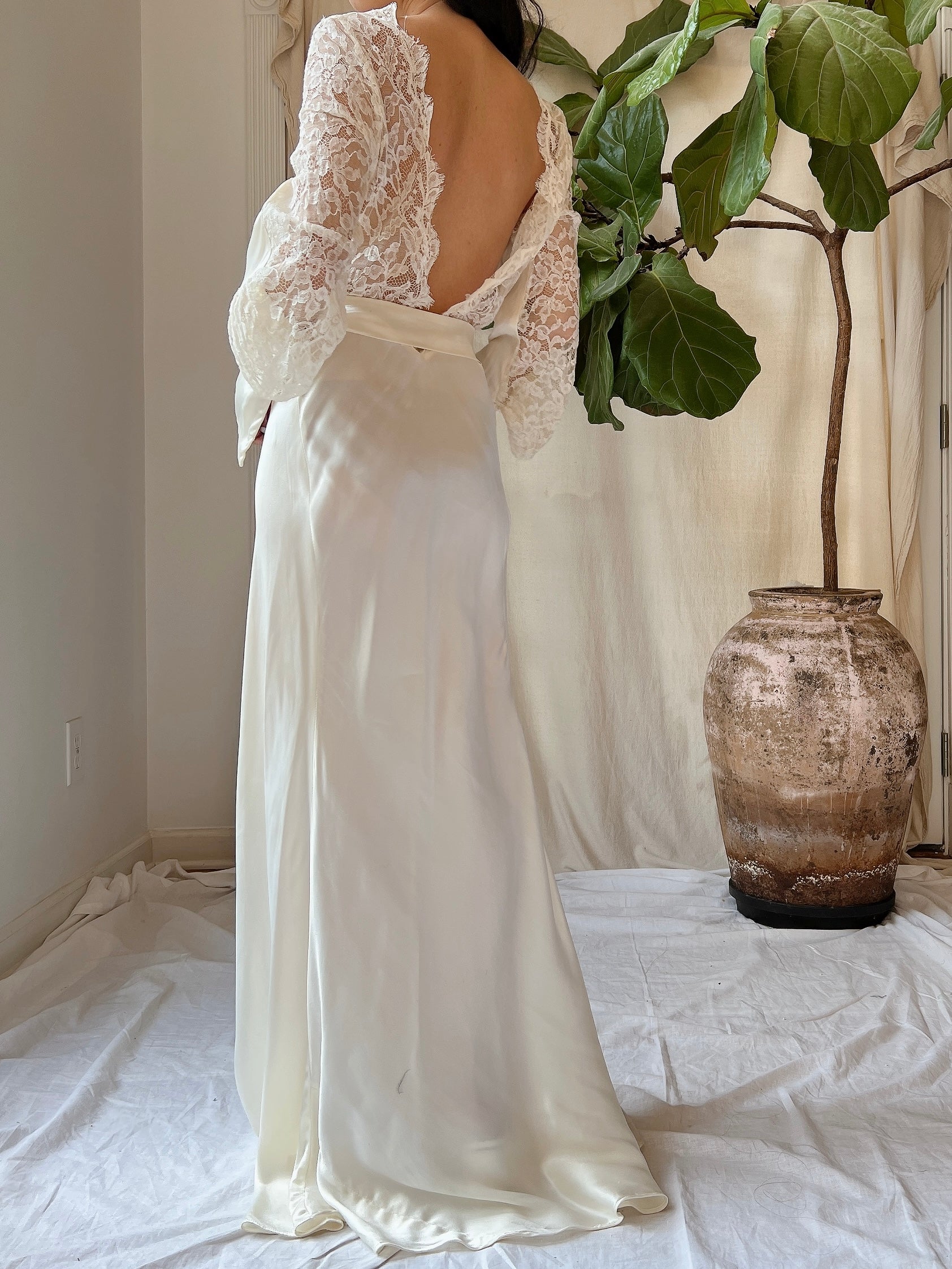 1930s Satin Bias Cut Gown - S/M | G O S S A M E R 1930s Satin Bias Cut Gown - S/M | G O S S A M E R