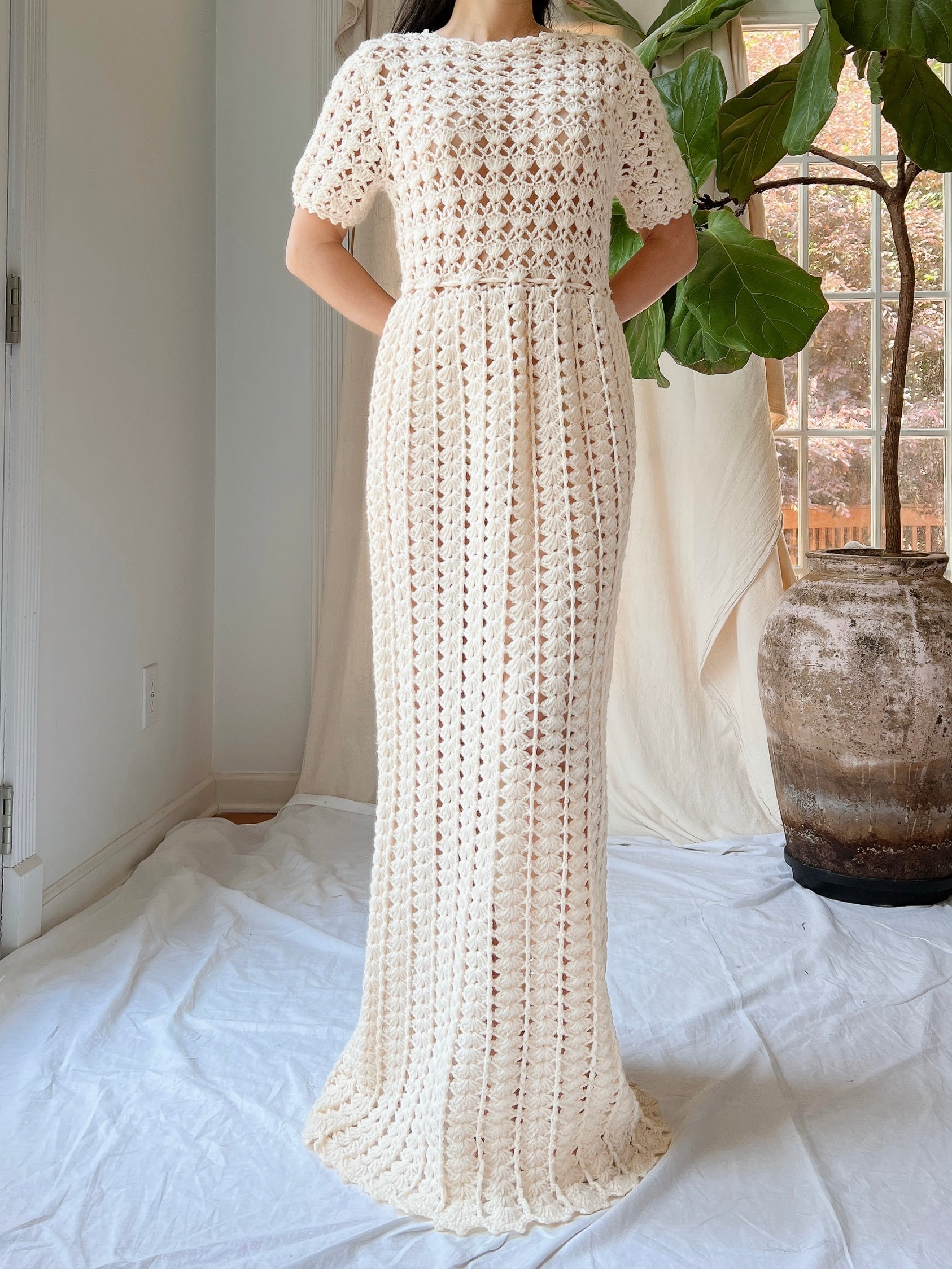Vintage Crochet Dress - S-M | G O S S A M E R Vintage Crochet Dress - S-M | G O S S A M E R