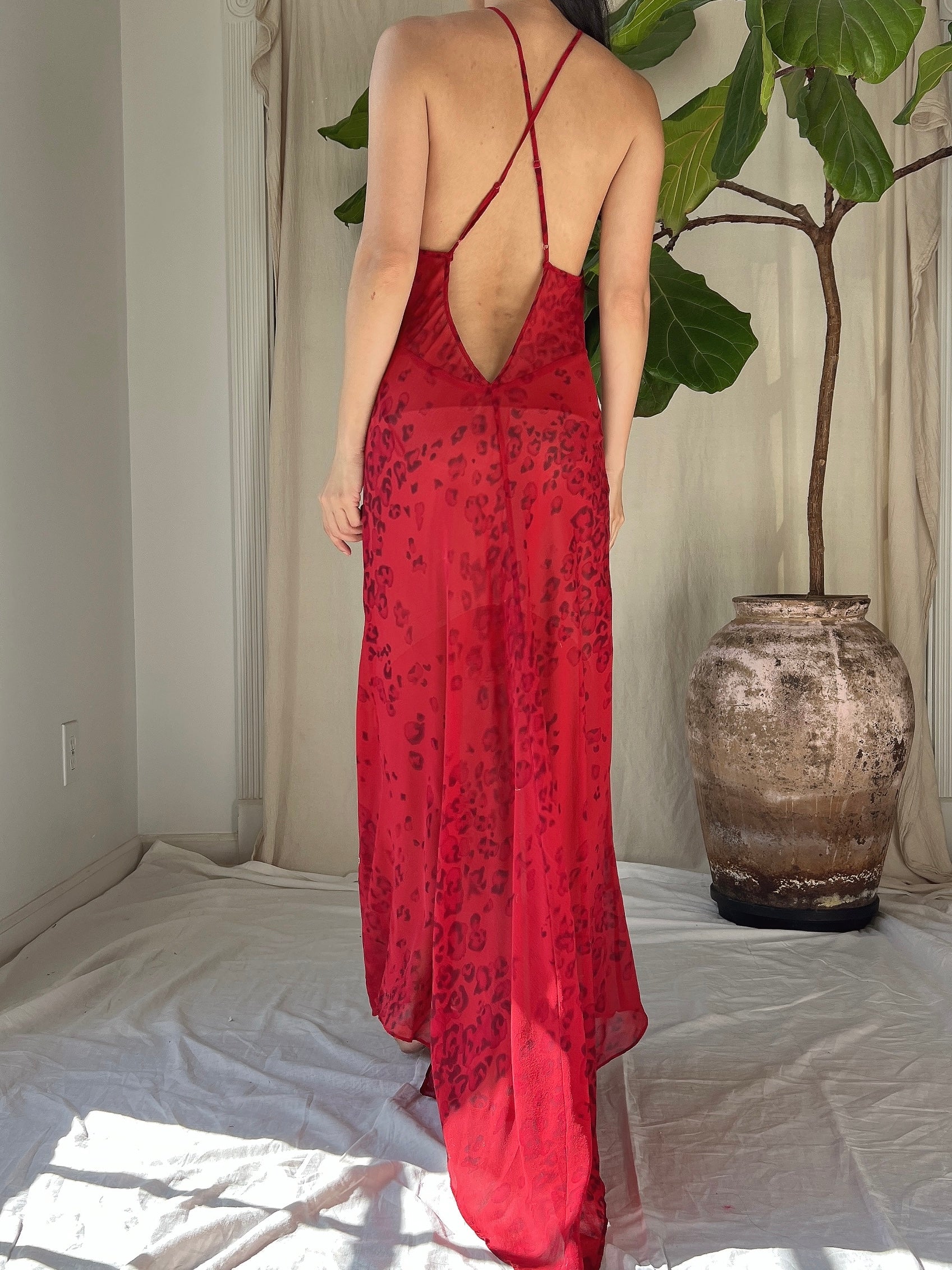 Y2K Silk Halter Slip Dress - S/M | G O S S A M E R Y2K Silk Halter Slip Dress - S/M | G O S S A M E R