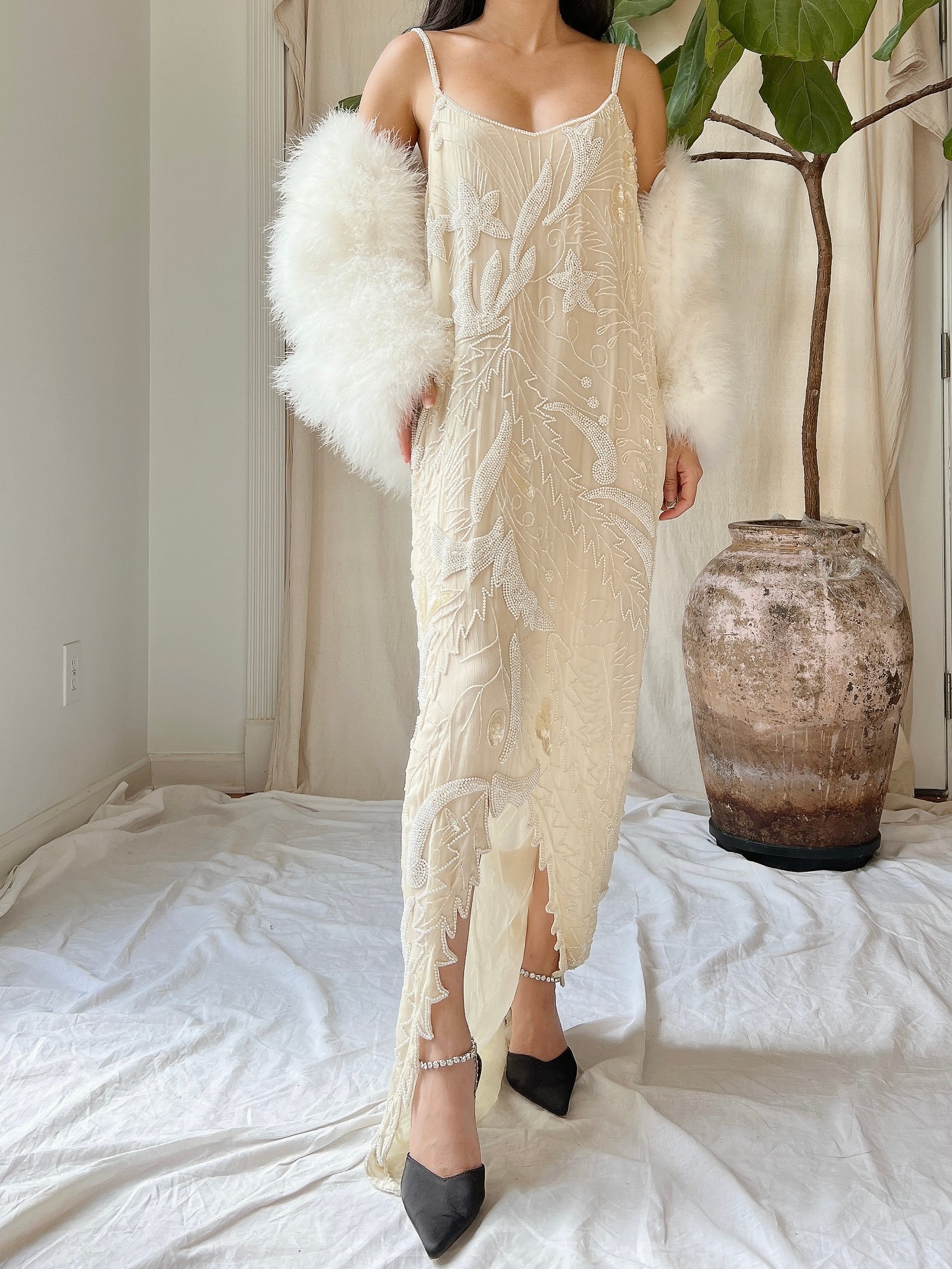 Vintage Feather Jacket S