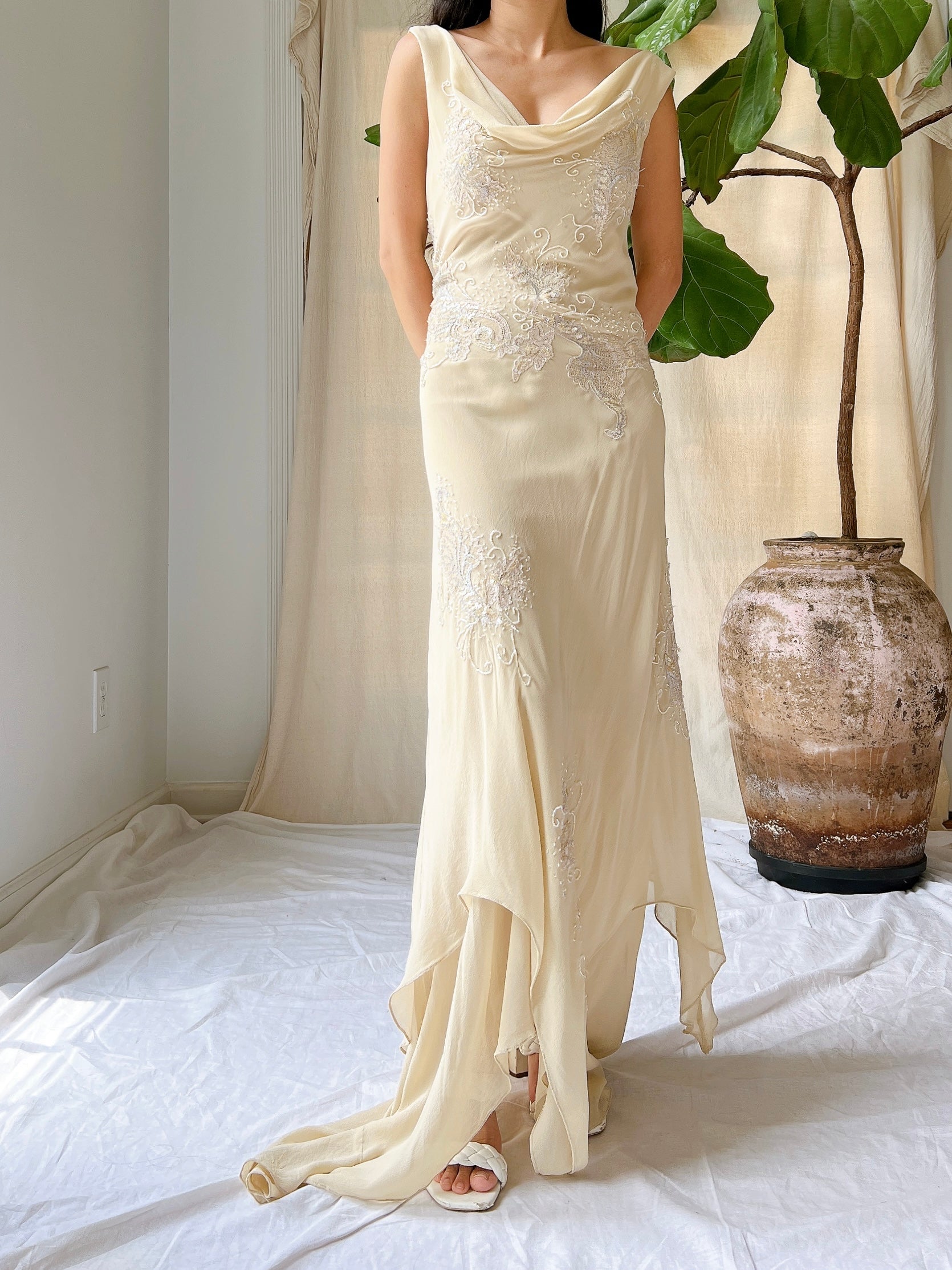 Vintage Silk Handkerchief Dress