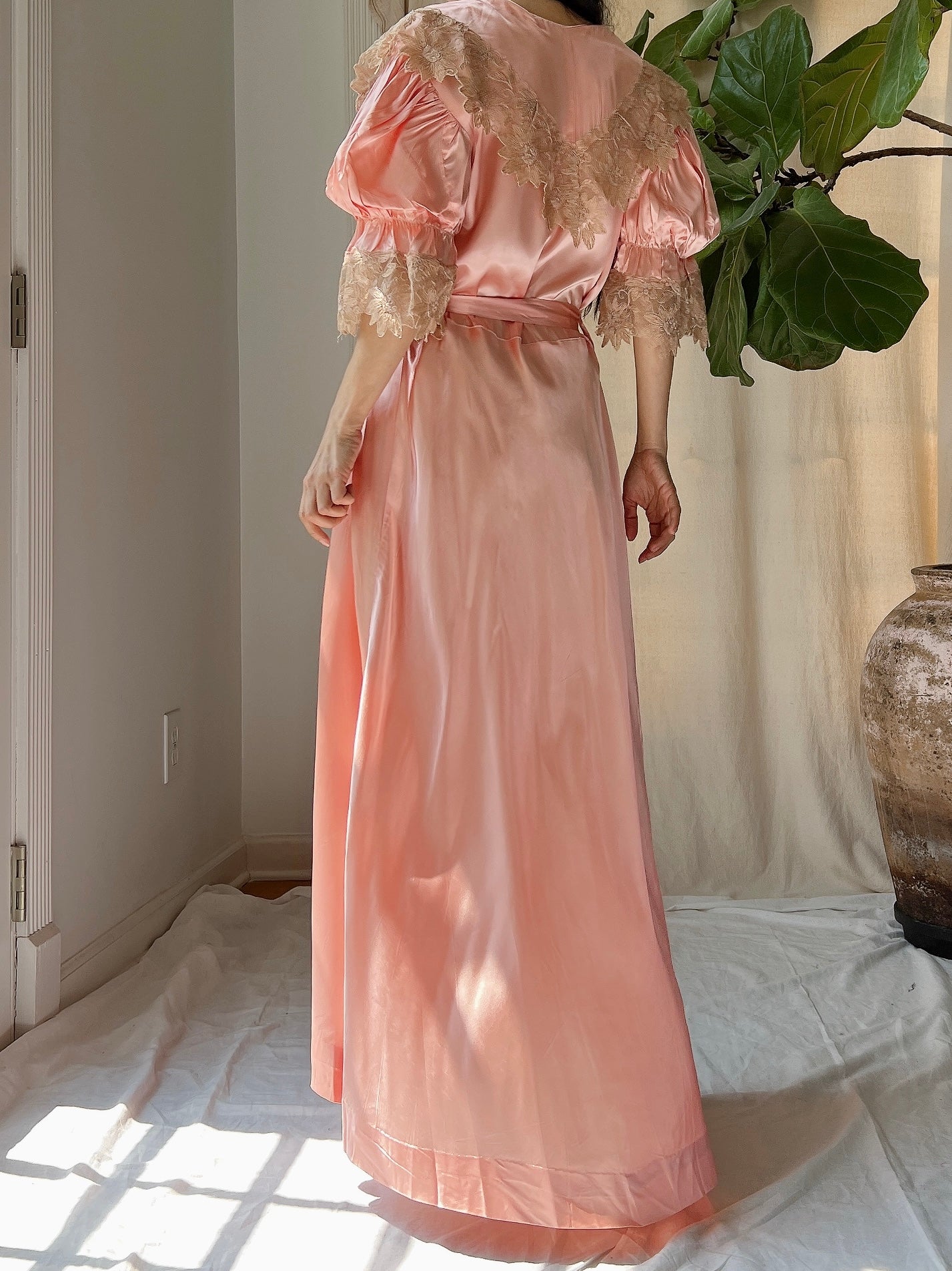 1930s Silk Dress Late Victorian Era Style Inspiration Dressing Gown   Dresses  AliExpress
