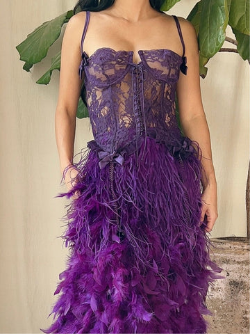 Vintage Victoria Secret Purple Bustier - 34D/M