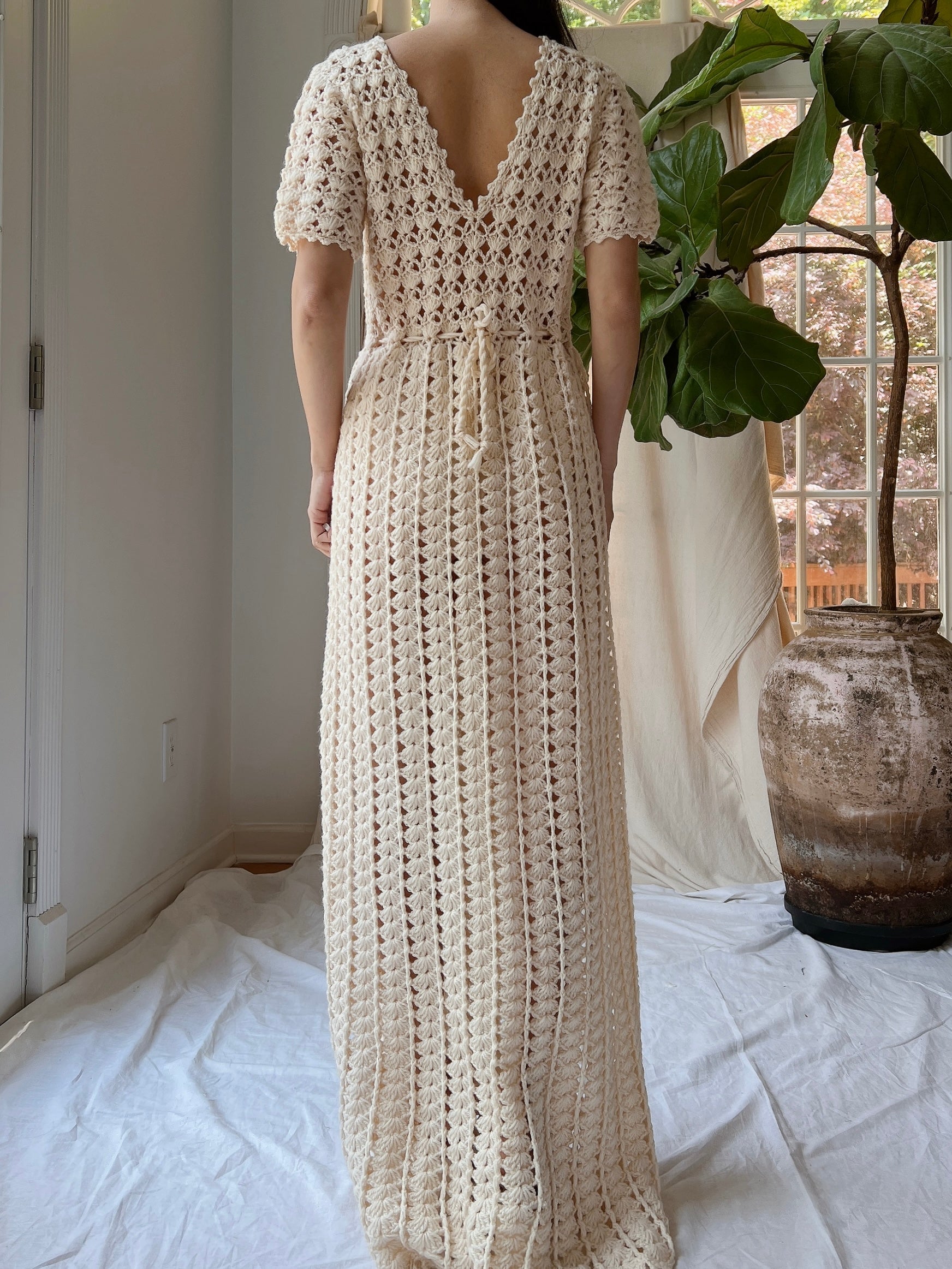 Vintage Crochet Dress - S-M | G O S S A M E R Vintage Crochet Dress - S-M | G O S S A M E R