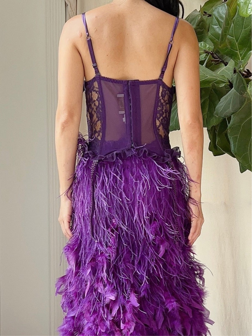Vintage Victoria Secret Purple Bustier - 34D/M