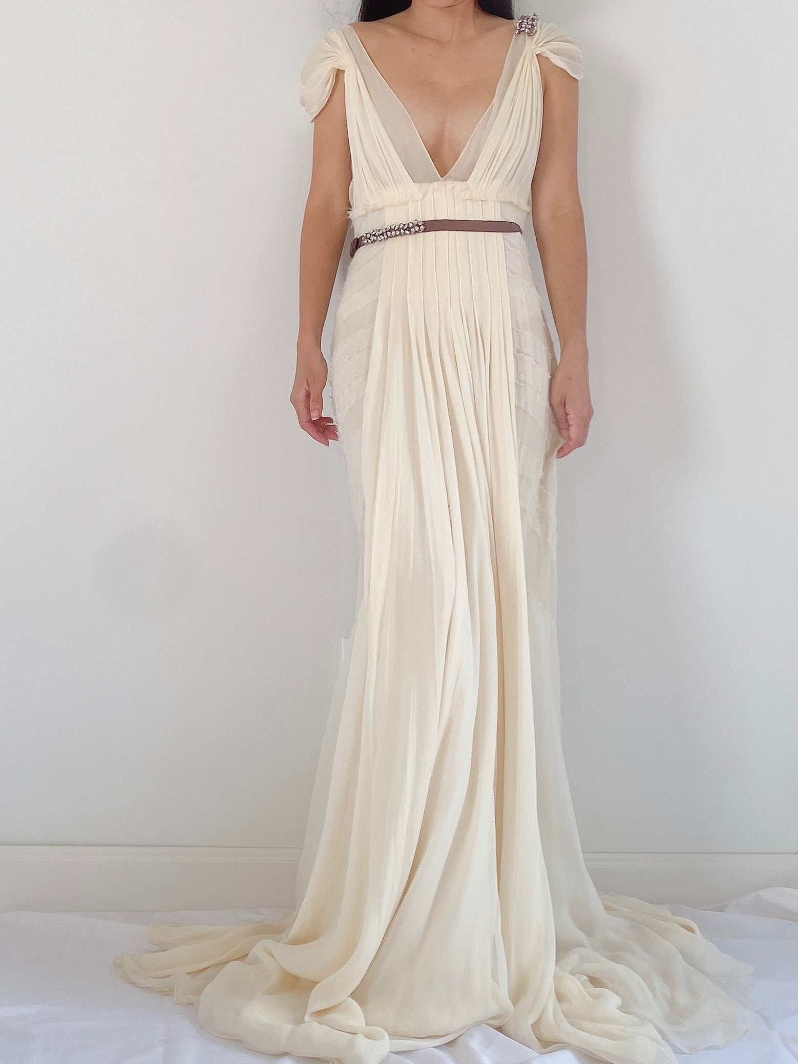 J. Mendel Light Yellow Silk Dress - S | G O S S A M E R J. Mendel Light Yellow Silk Dress - S | G O S S A M E R