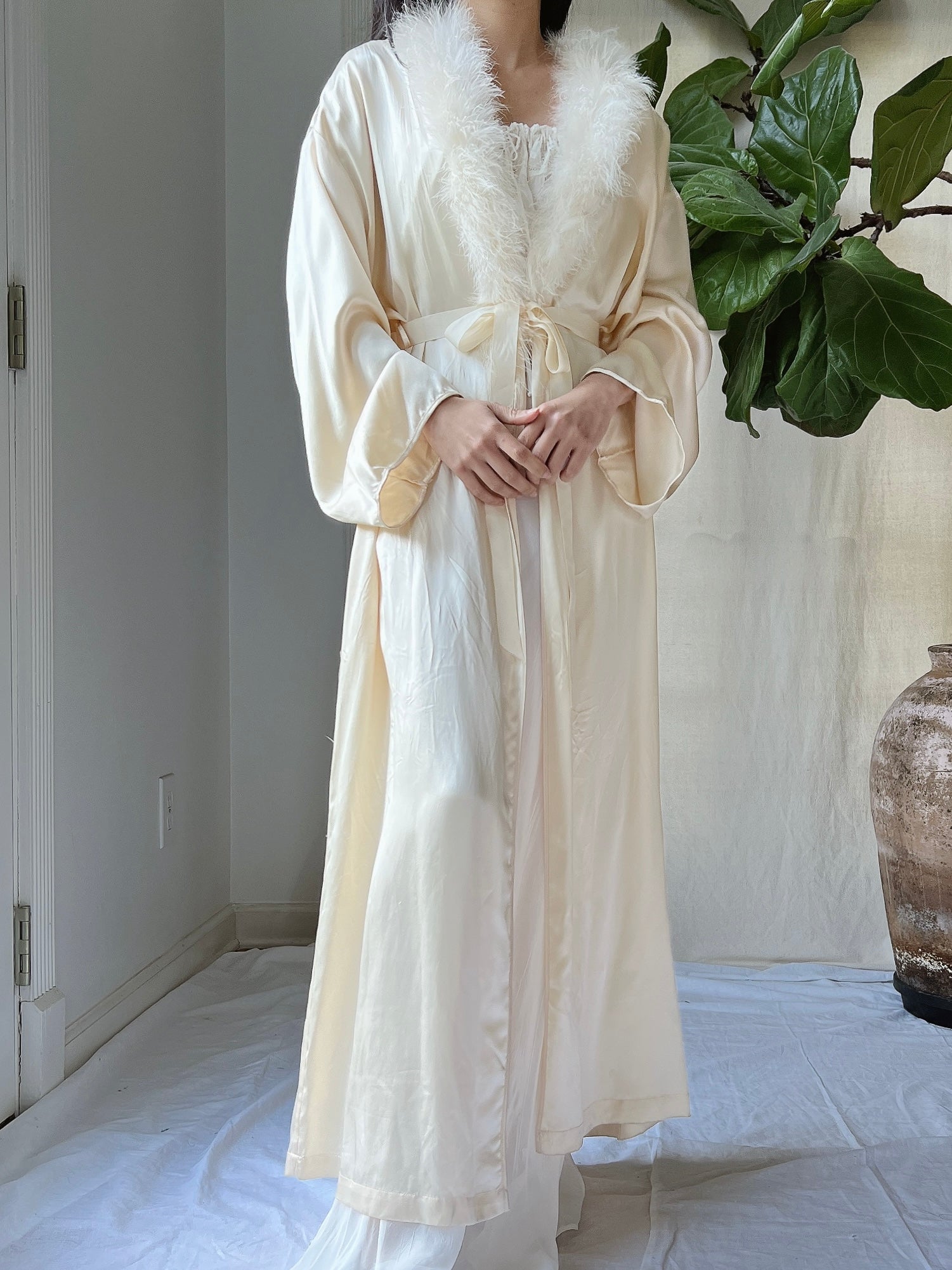 Old Style Robe Vintage Silk Robe