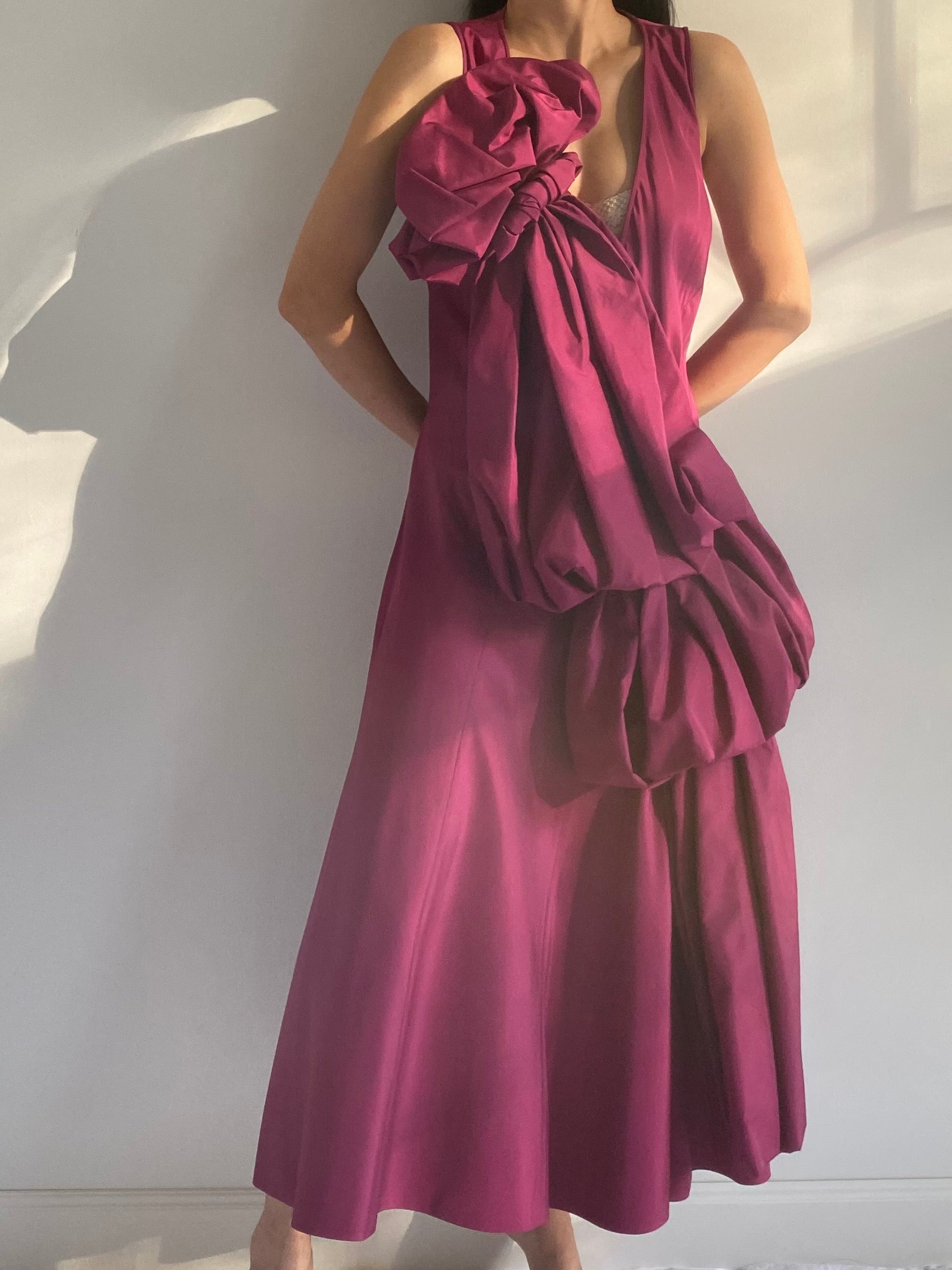 Y2K Marc Jacobs Grape Draped Dress - S 2/4 | G O S S A M E R Y2K Marc Jacobs Grape Draped Dress - S 2/4 | G O S S A M E R
