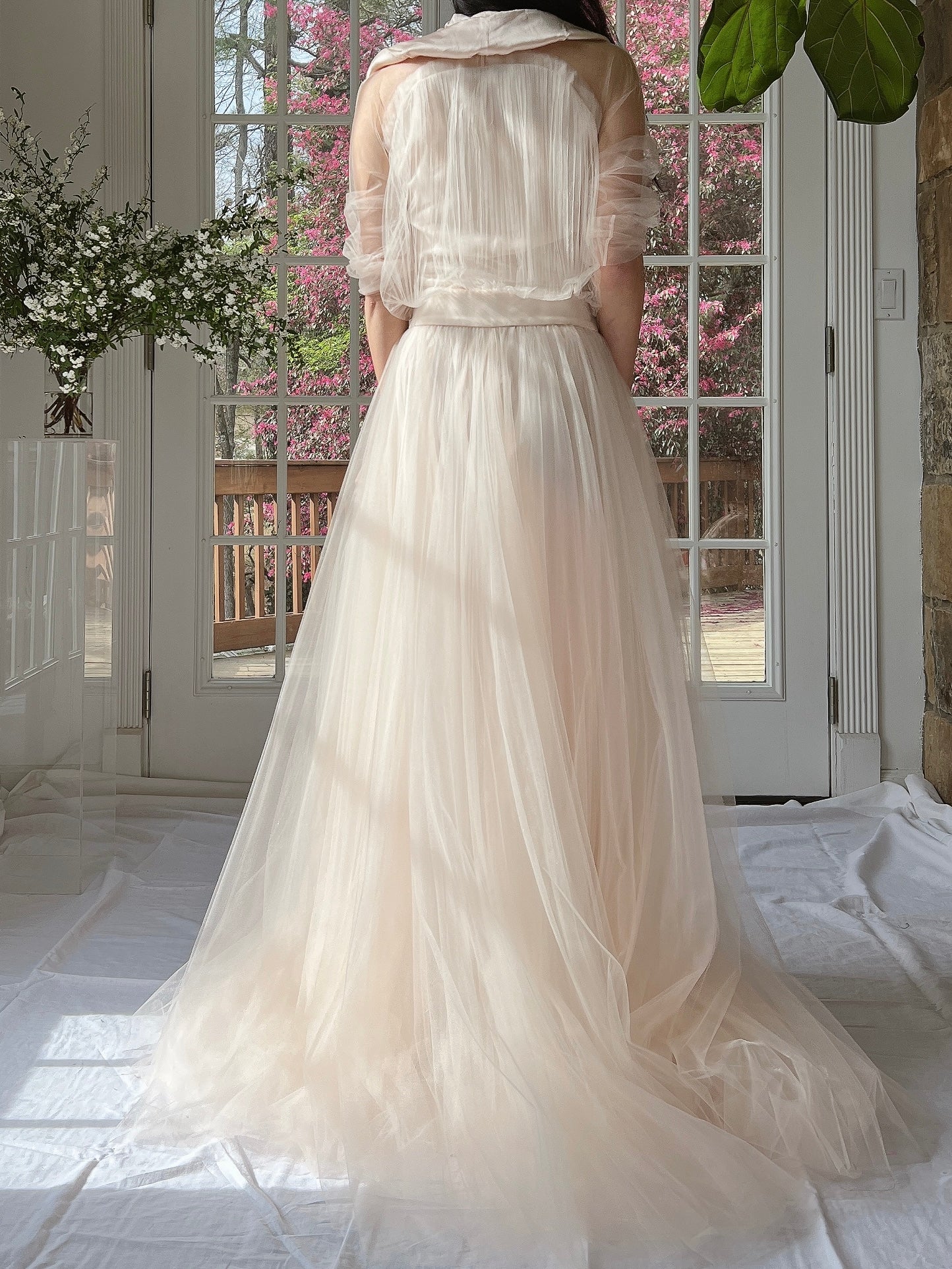 GIVENCHY Silk and Tulle Gown - M