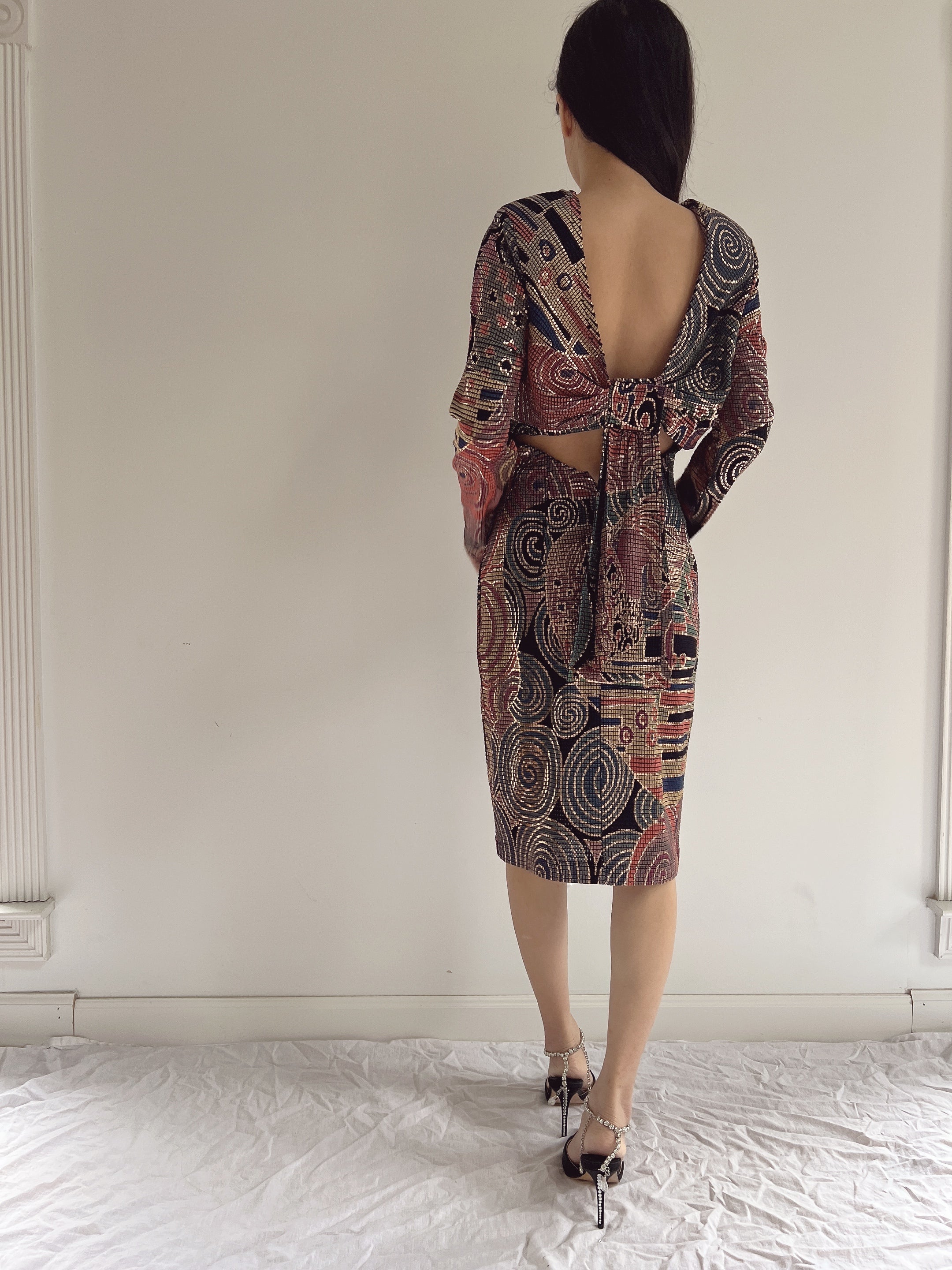 vintage metallic dress 90s Metallic Prom Dress| Vintage Spaghetti strap lame optic statement Fashion and Fables