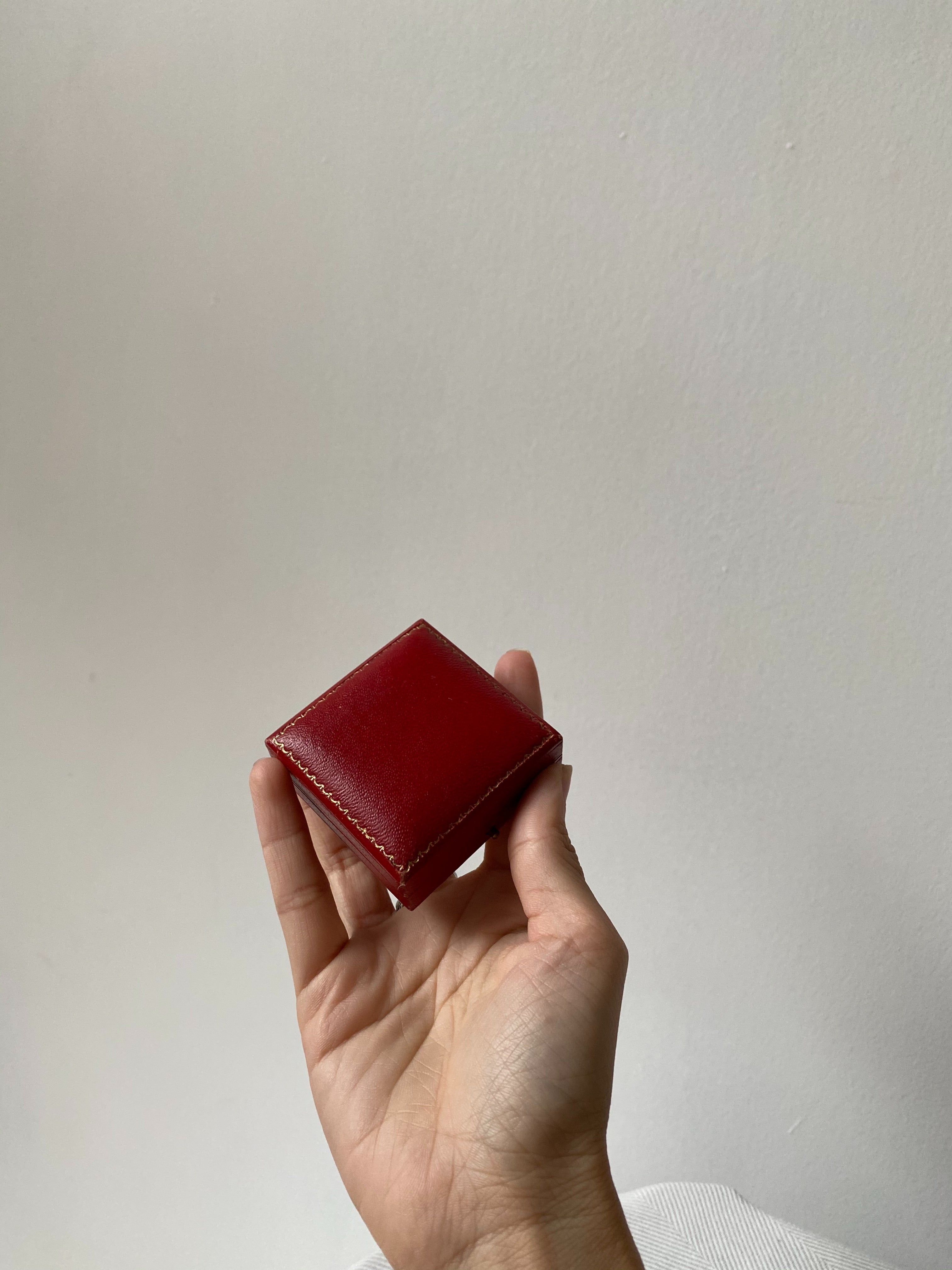 Small Red Leather Display Box