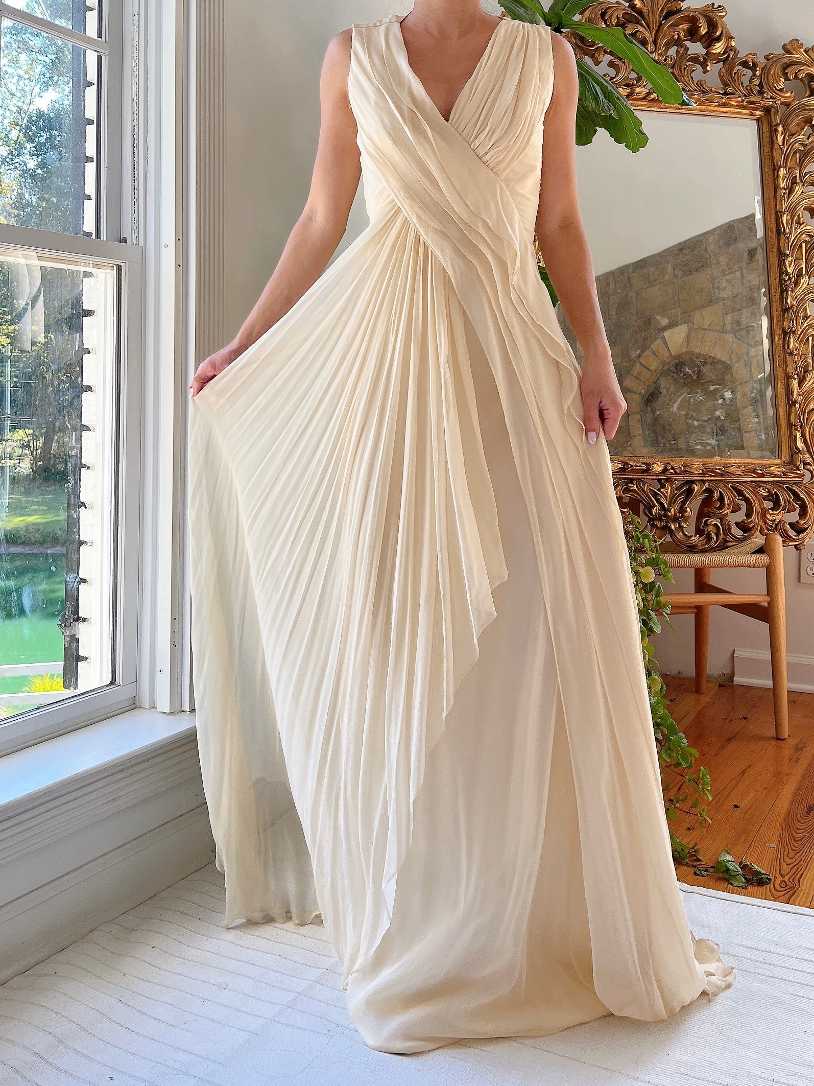 Silk Layered Gown - S