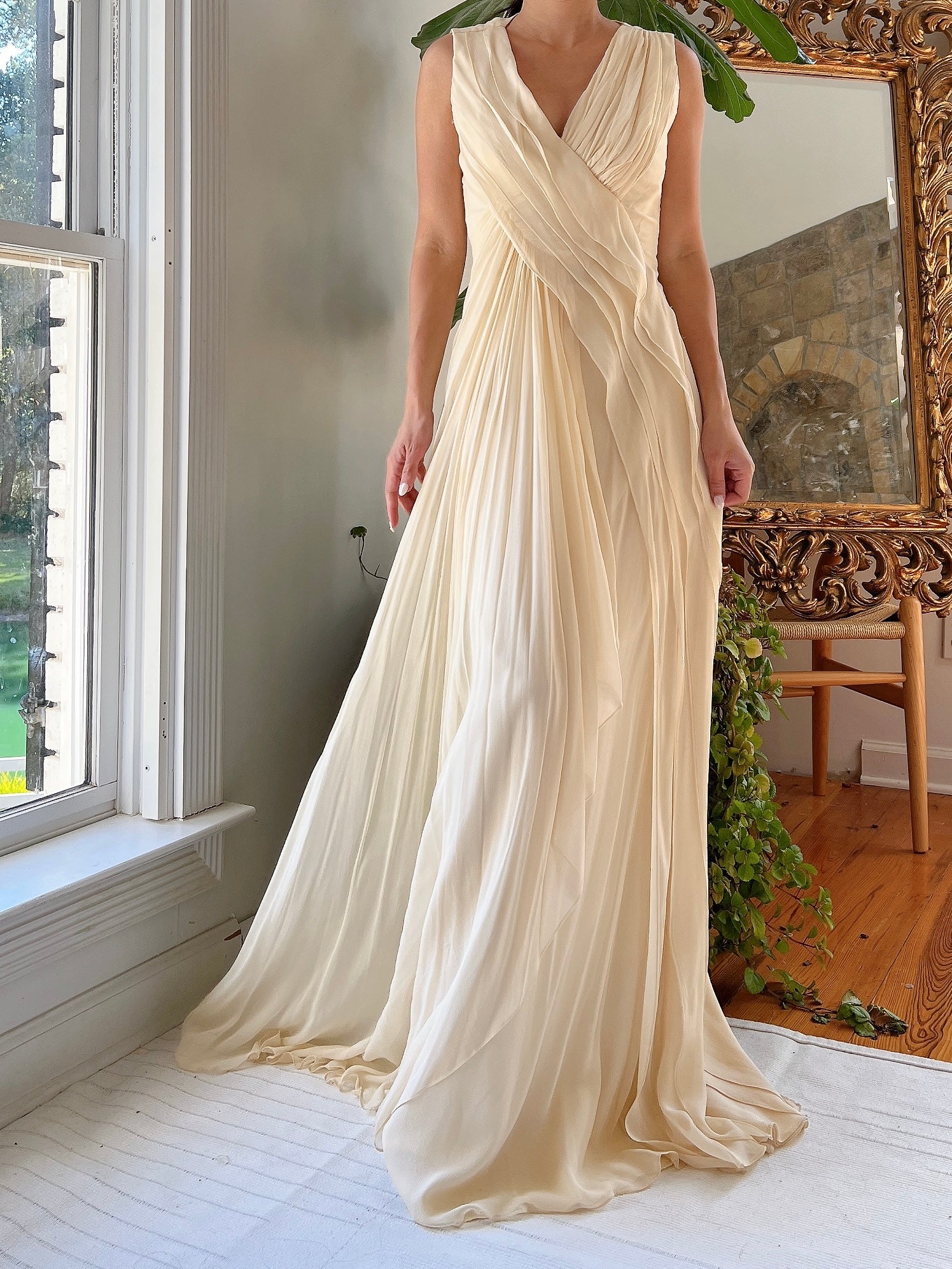 Silk Layered Gown - S