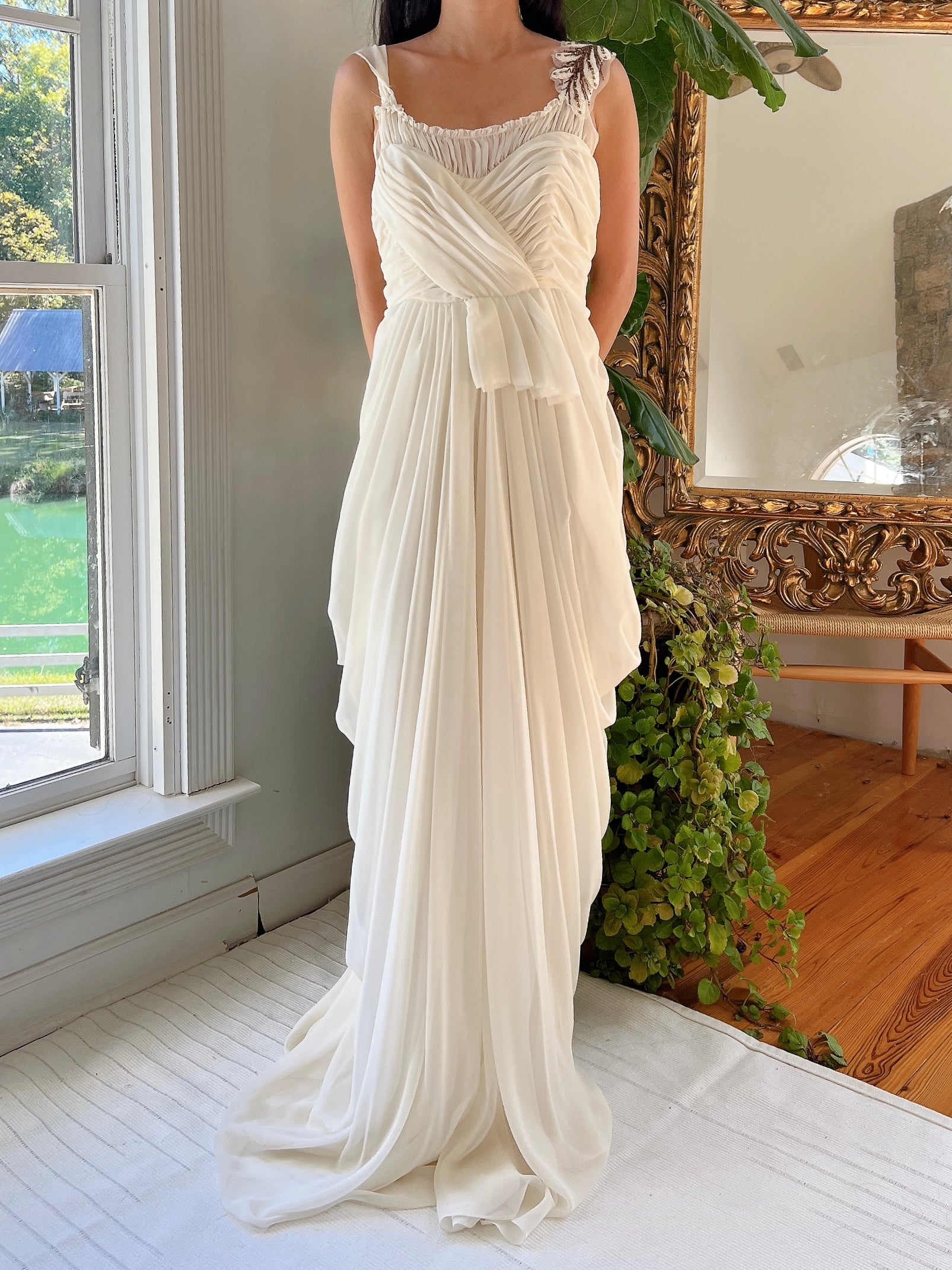Vintage Vera Wang Chiffon Draped Gown - XS/S | G O S S A M E R Vintage Vera Wang Chiffon Draped Gown - XS/S | G O S S A M E R
