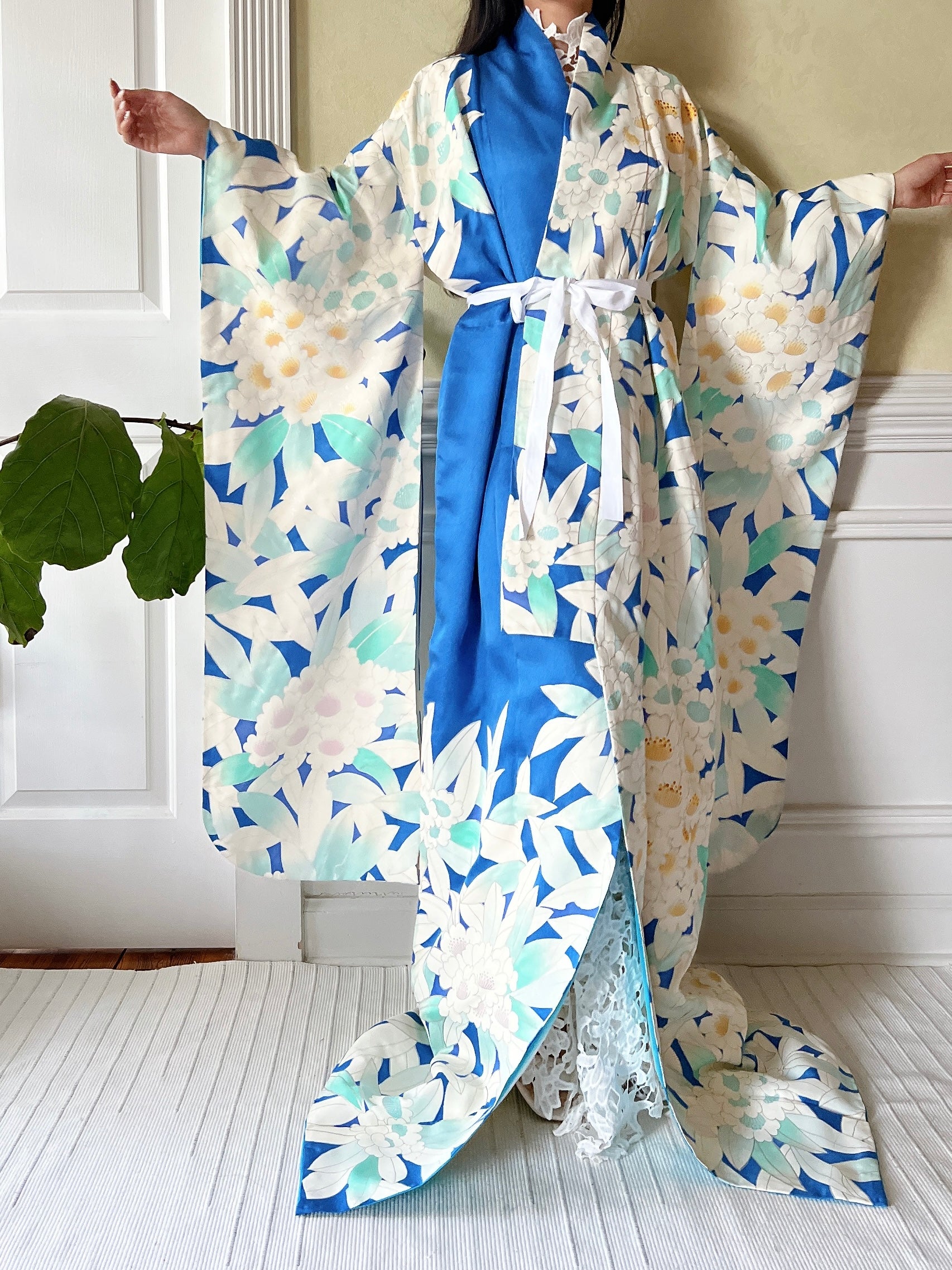 Vintage Silk Paulownia Kimono - OSFM