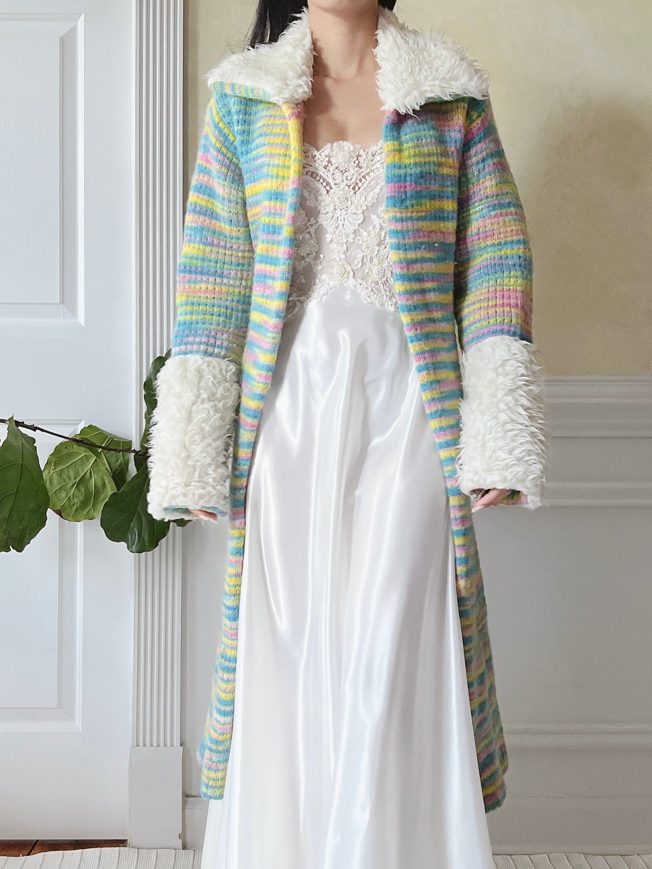 Vintage Knitted Duster - S/M