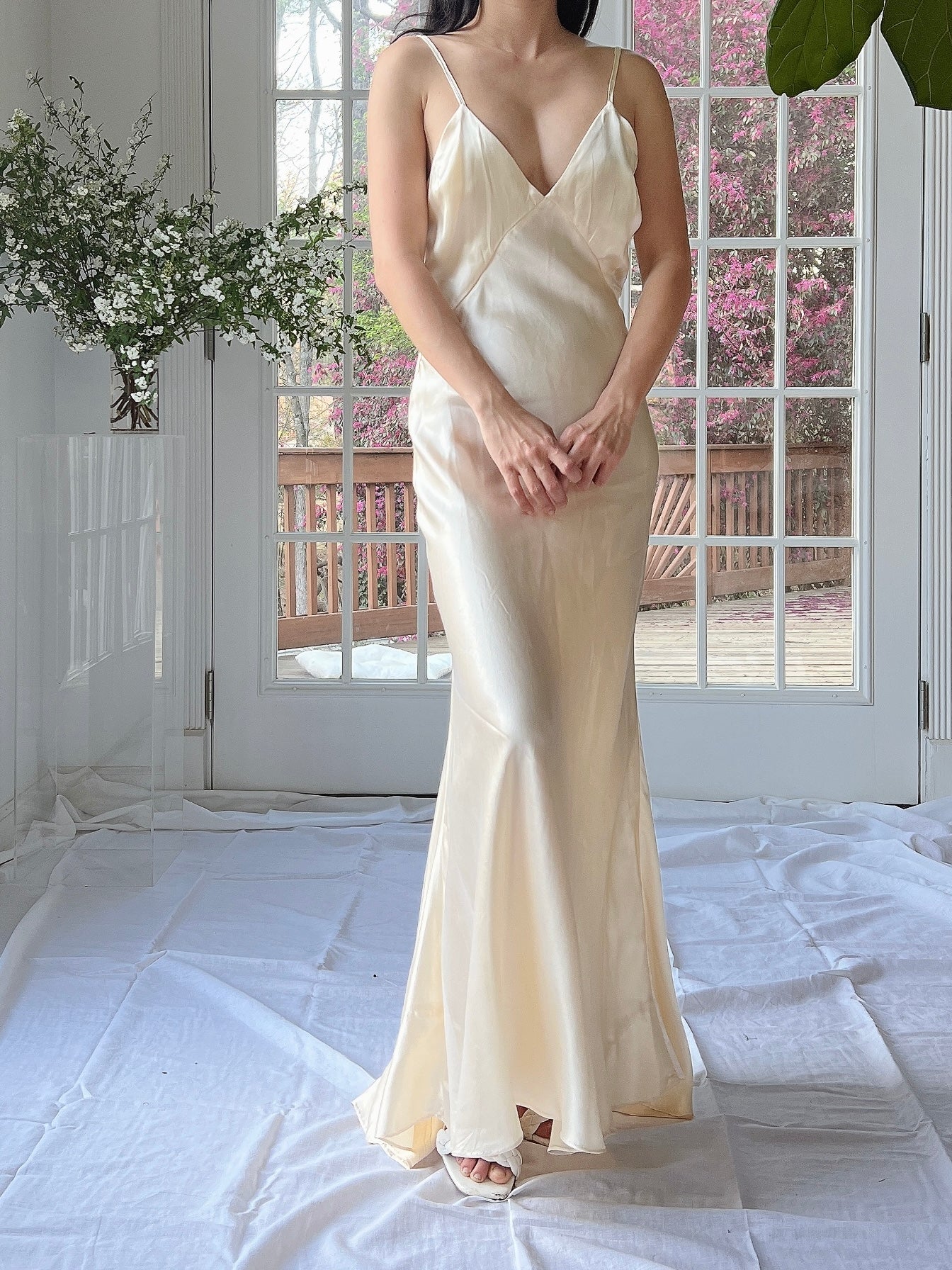 1930 Satin Dress 1930s Satin Bias Cut Slip XS G O S S A M E R 1930 Satin Dress 1930s Satin Bias Cut Slip XS G O S S A M E R