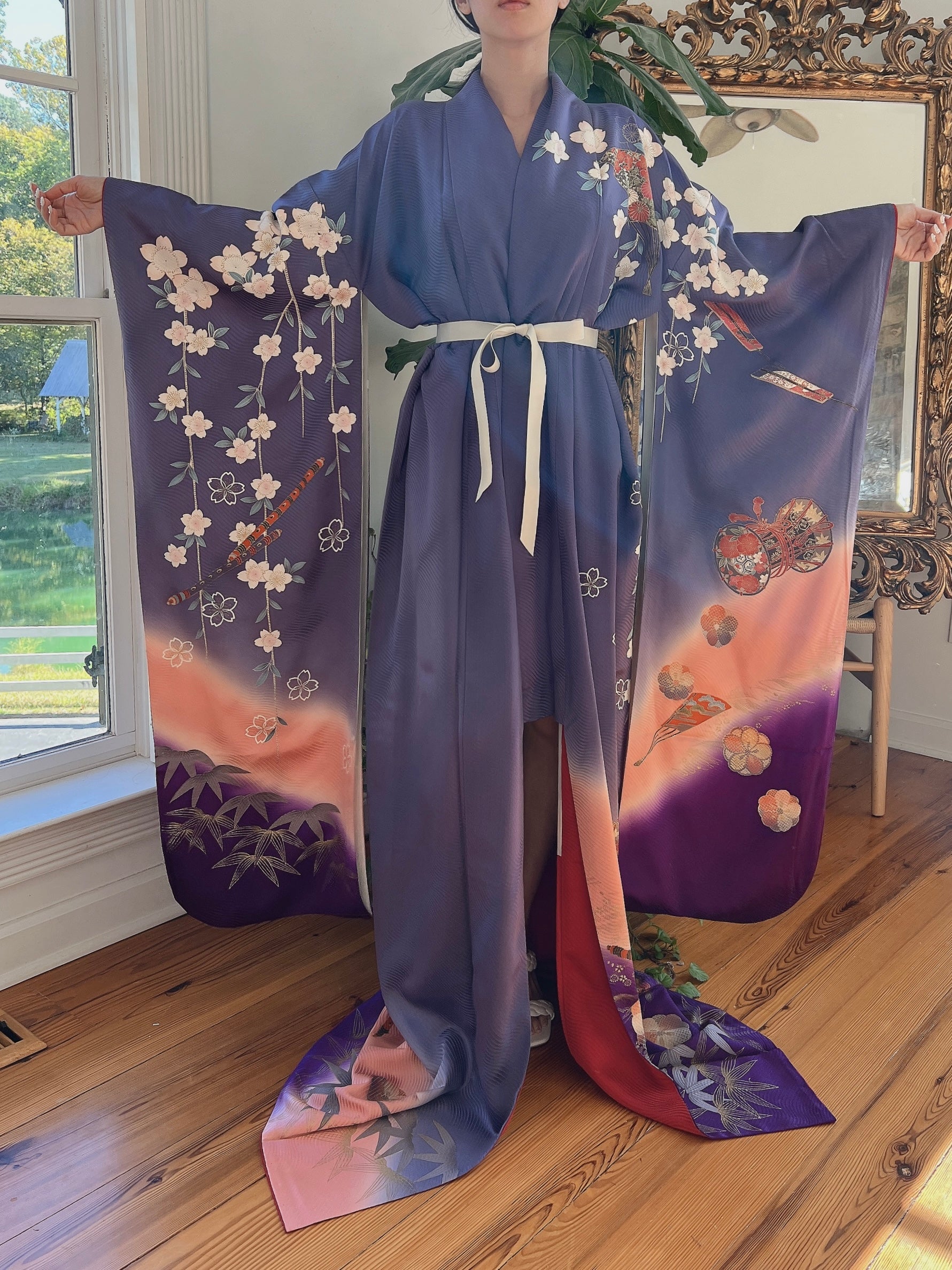 Kimono Japonais Femme Rose 'mariko' - Éclats du Japon Kimono Japonais Femme Rose 'mariko' - Éclats du Japon