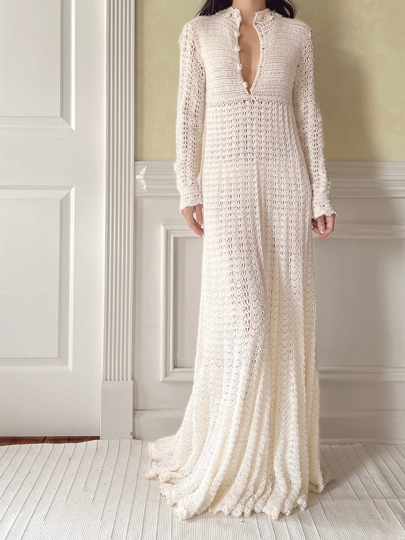 Vintage Knit Crochet Dress - XS-M | G O S S A M E R Vintage Knit Crochet Dress - XS-M | G O S S A M E R