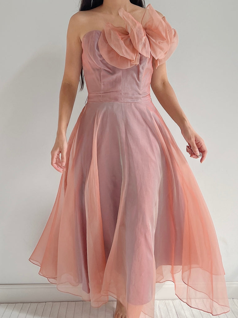 1950s Silk Organza Dress - XS | G O S S A M E R 1950s Silk Organza Dress - XS | G O S S A M E R