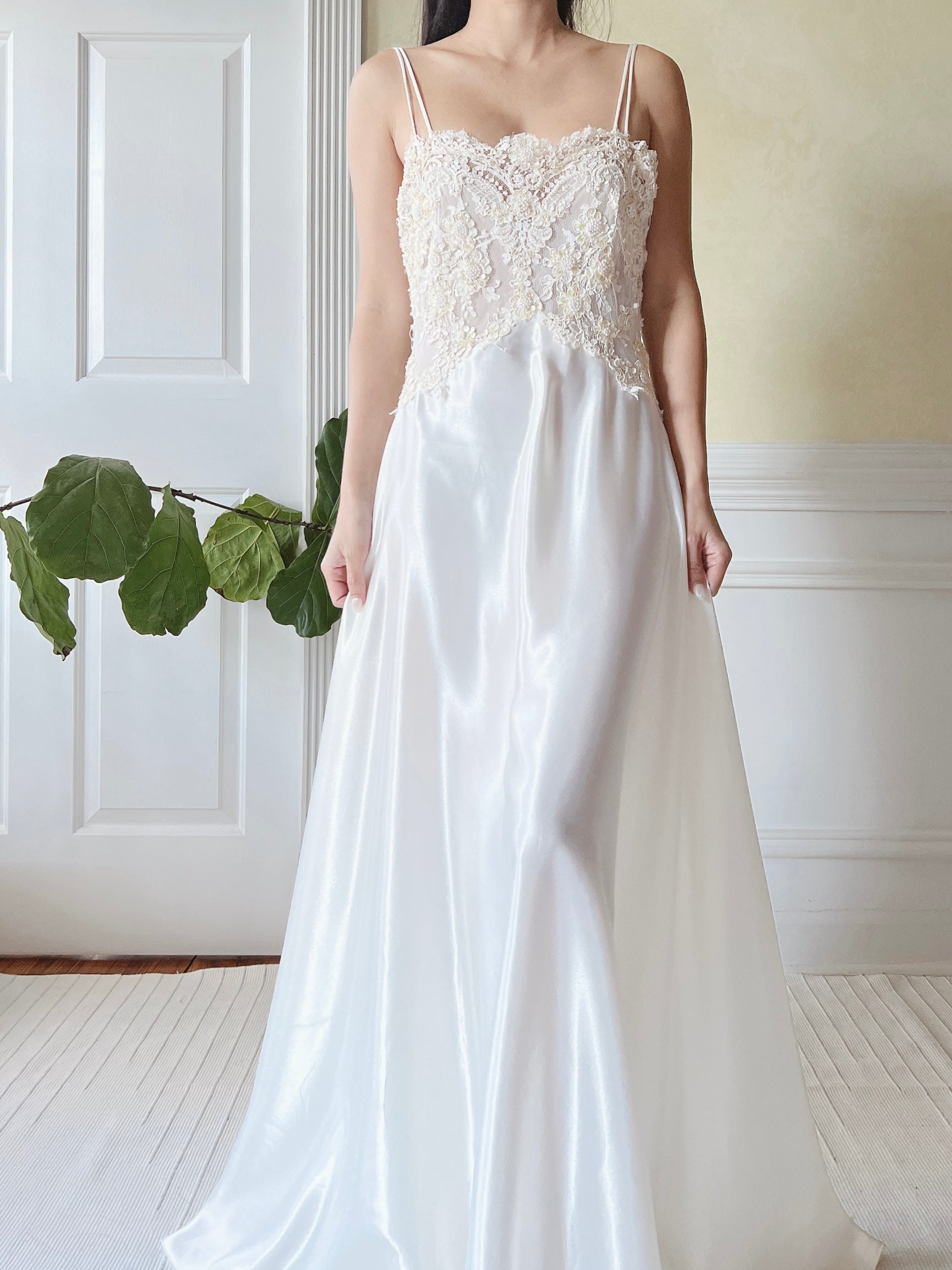 corded lace dress Sophie off-white corded-lace midi dress, L / White