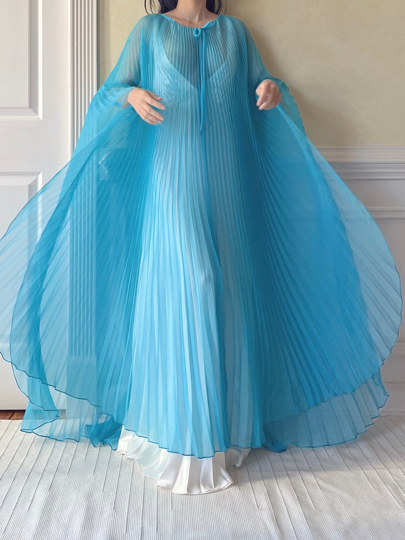 chiffon caftan dress May Caftan In Chiffon Halston