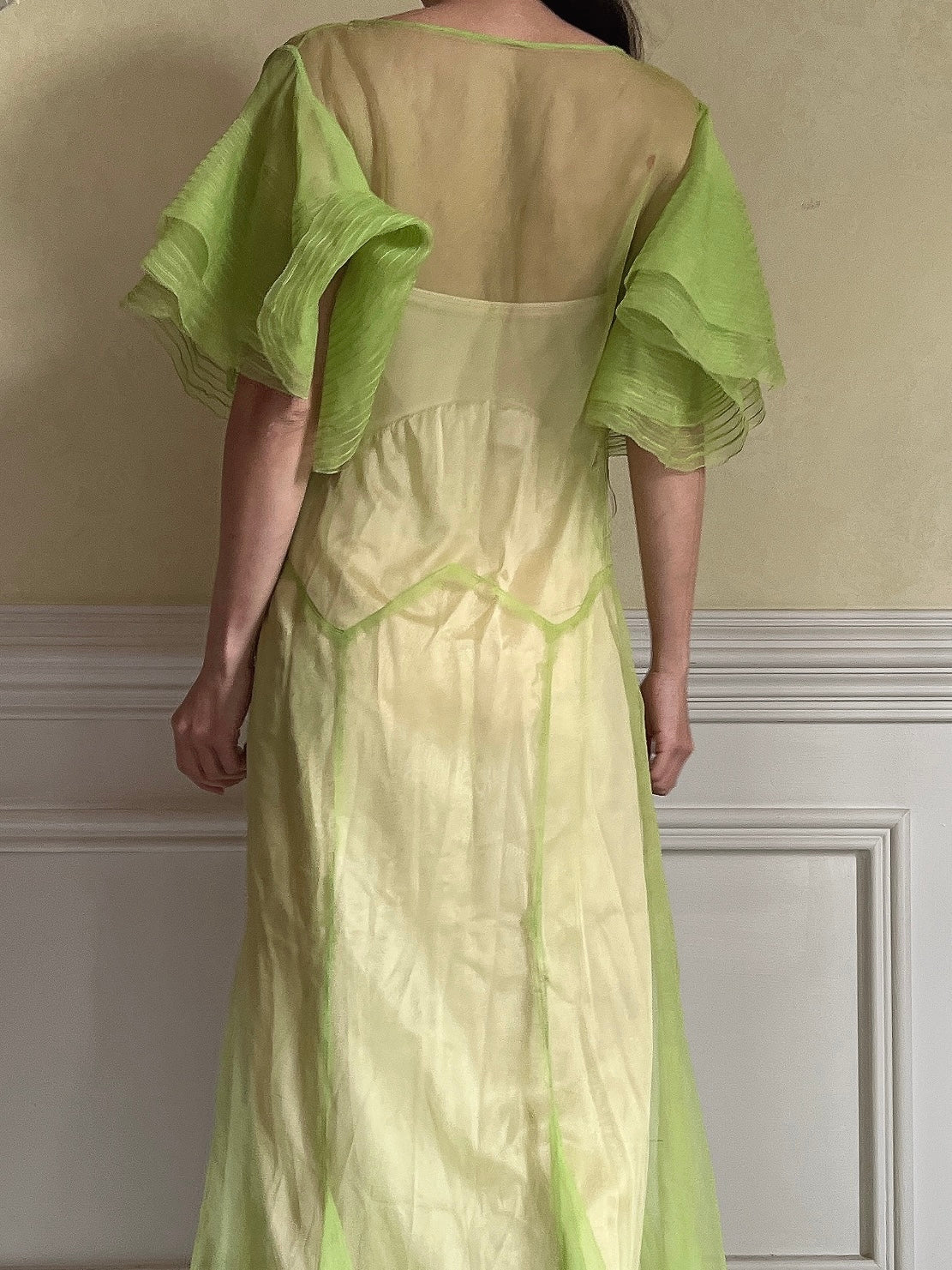 mariam silk bias cut flutter sleeve dress Ulla Johnson Mariam Silk Bias Cut Flutter Sleeve Dress In Nuit