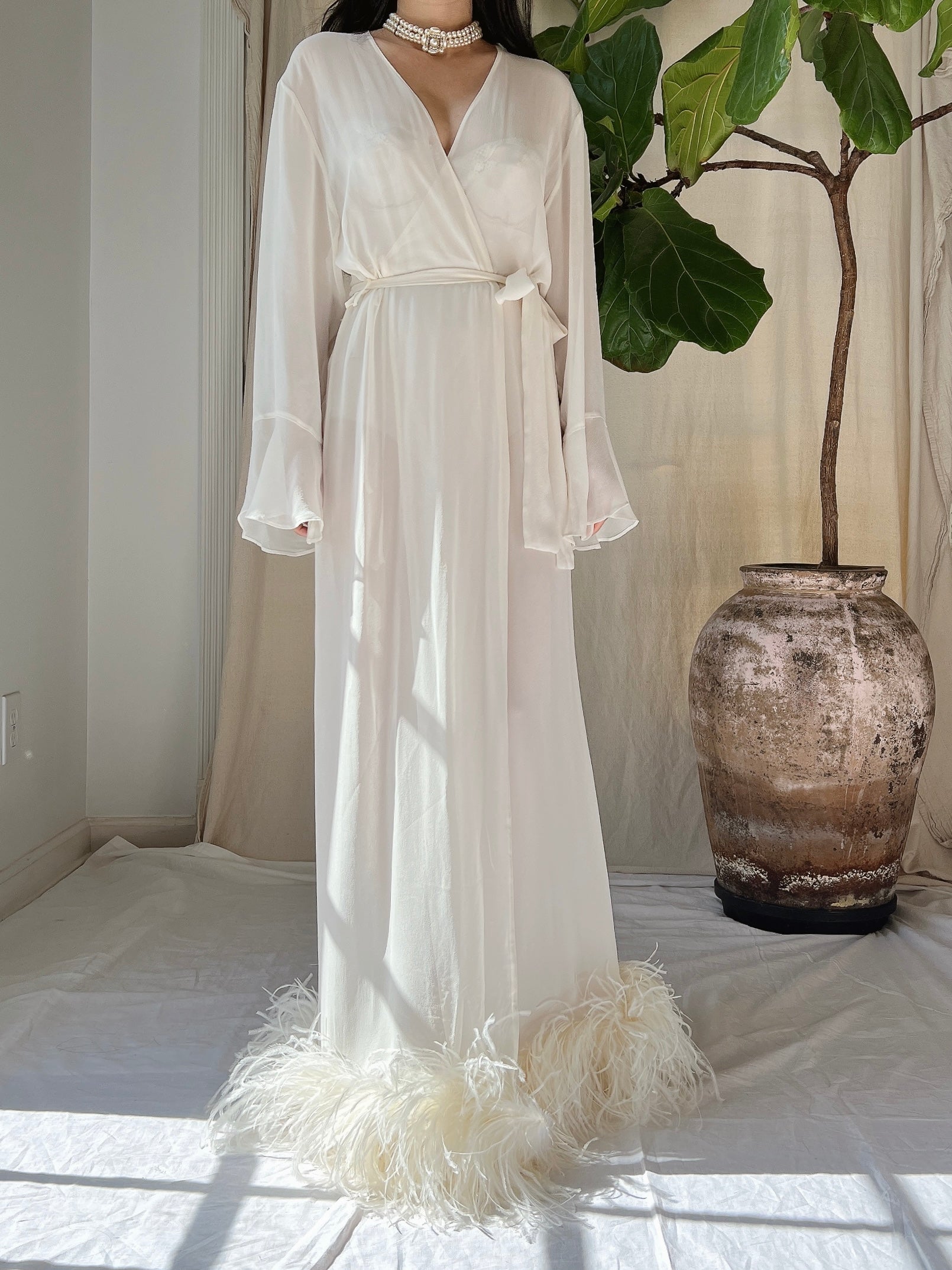 Old Style Robe Vintage Silk Robe