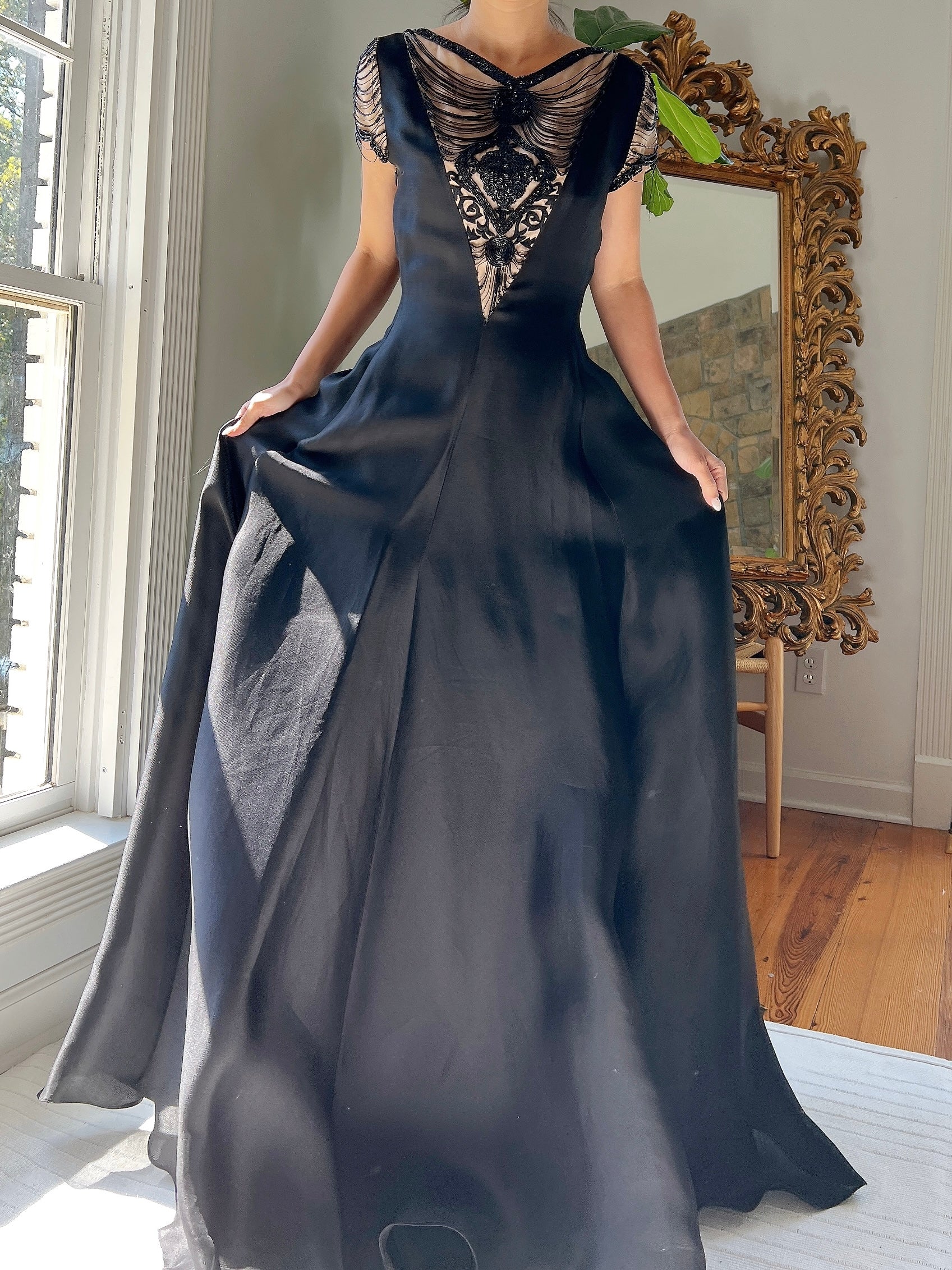 Vintage Angel Sanchez Silk Organza Gown - S/M | G O S S A M E R Vintage Angel Sanchez Silk Organza Gown - S/M | G O S S A M E R