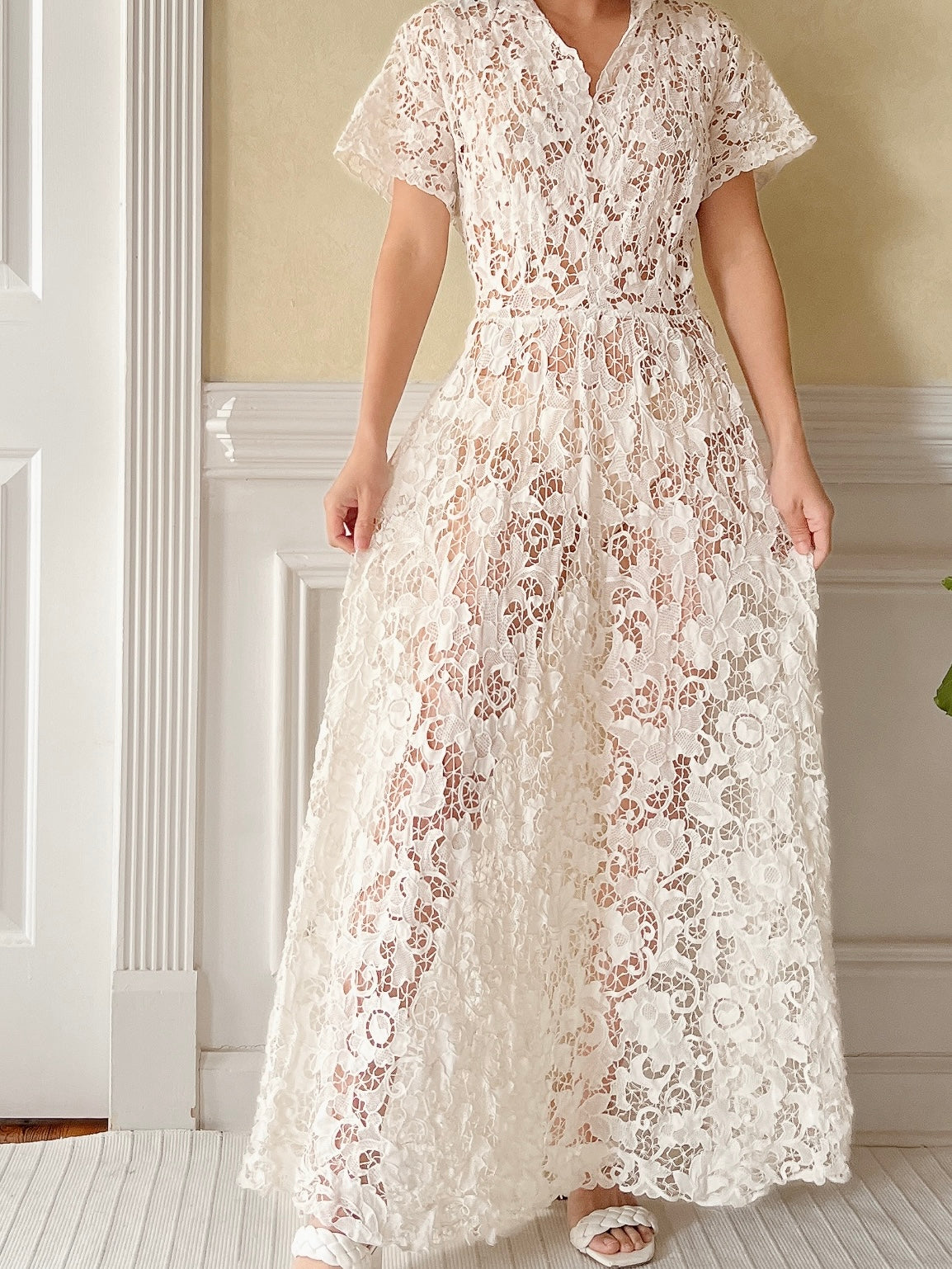 Antique Tatted Lace Dress - M/L | G O S S A M E R Antique Tatted Lace Dress - M/L | G O S S A M E R